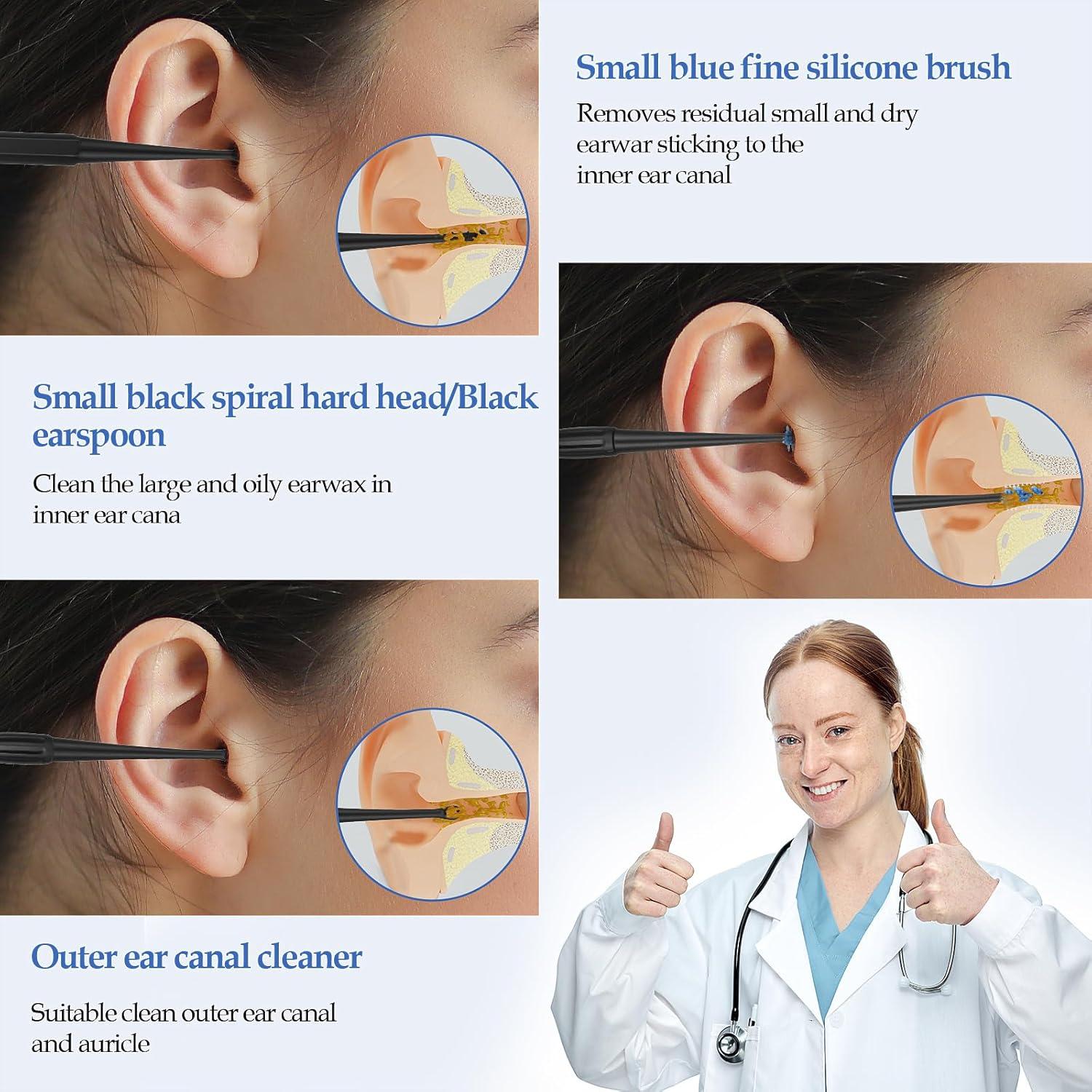 Kit de Limpieza de Oídos Gjinxi 12PCS Silicona Reutilizable