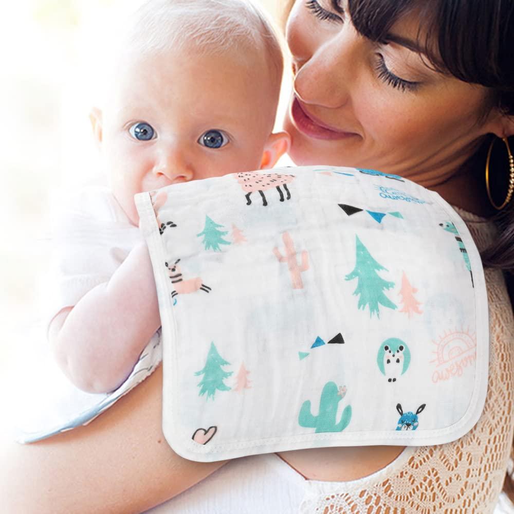 Paños de Eructar para Bebé Yoofoss 10 Piezas 100% Algodón Orgánico