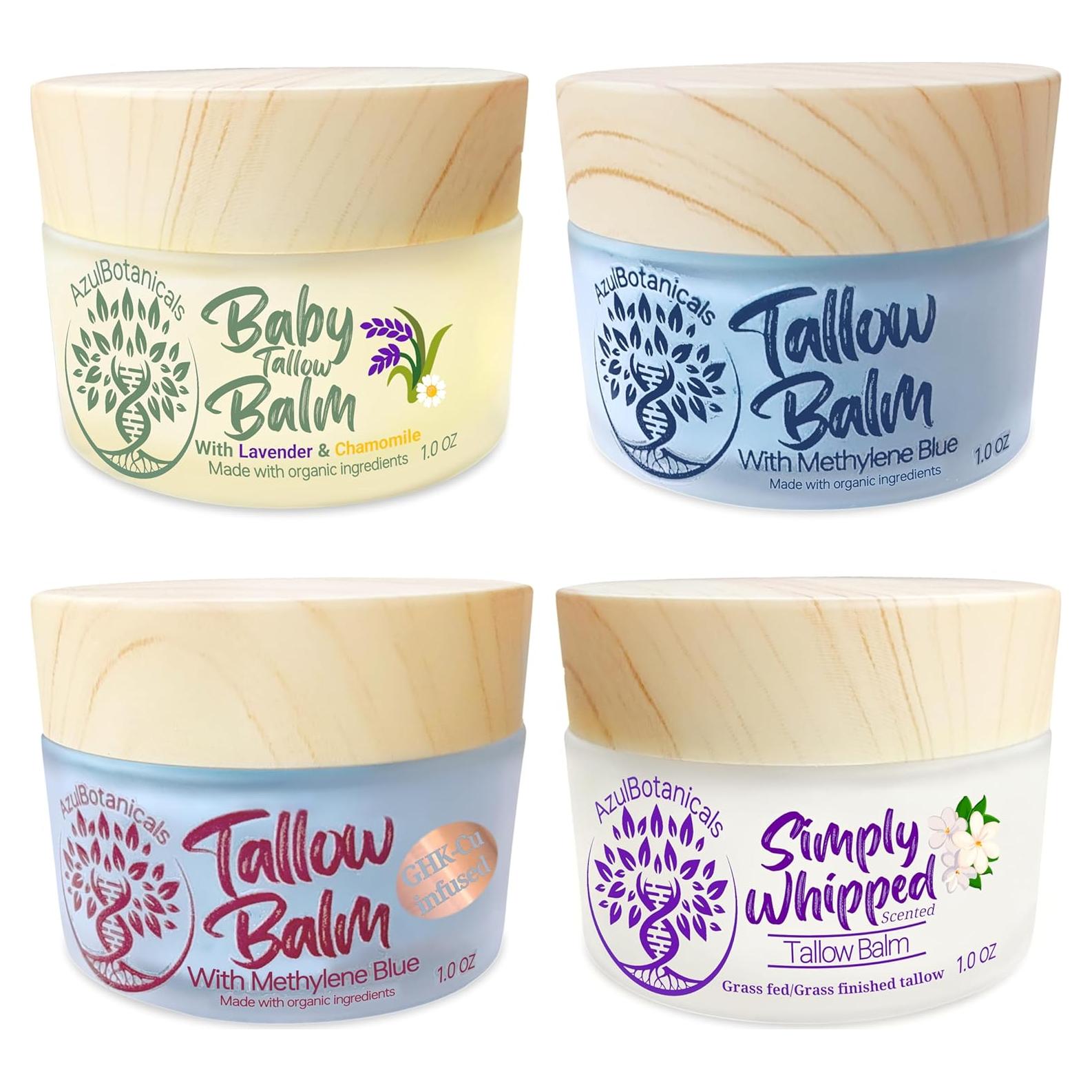 Bálsamo de Manteca de Res Azul de Metileno 1 oz x 4