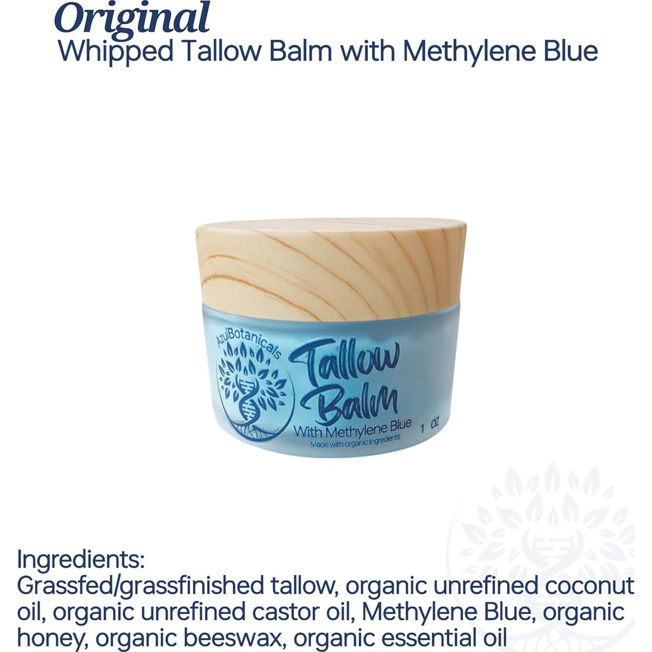 Bálsamo de Manteca de Res Azul de Metileno 1 oz x 4