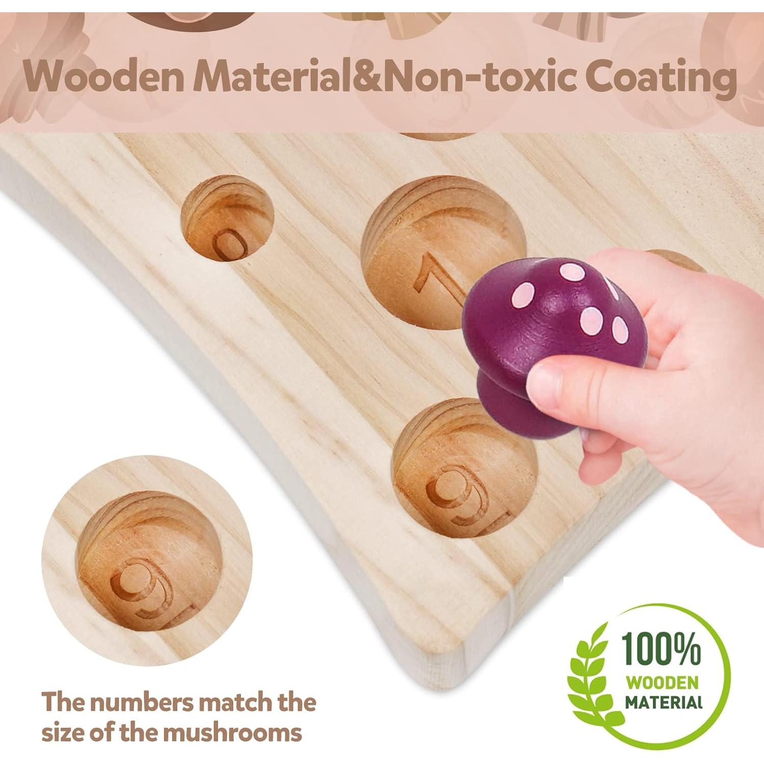 Juguete Sensorial de Madera Montessori NAODONGLI 1-3 Años