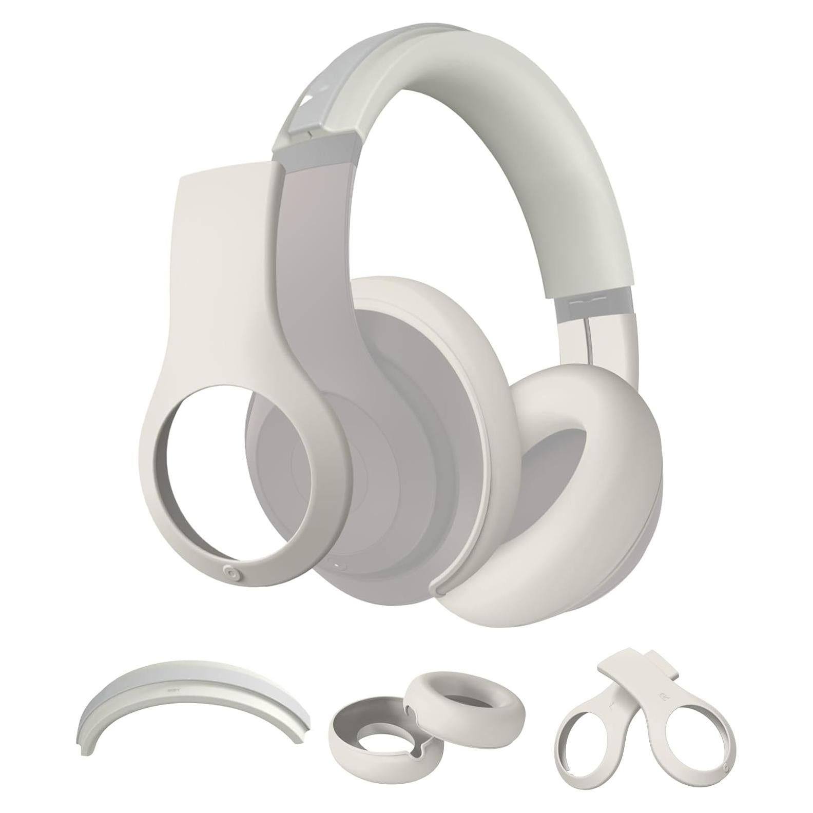 Funda de Silicona WADVCU para Auriculares Beats Studio Pro - Protección Antirayaduras Albaricoque