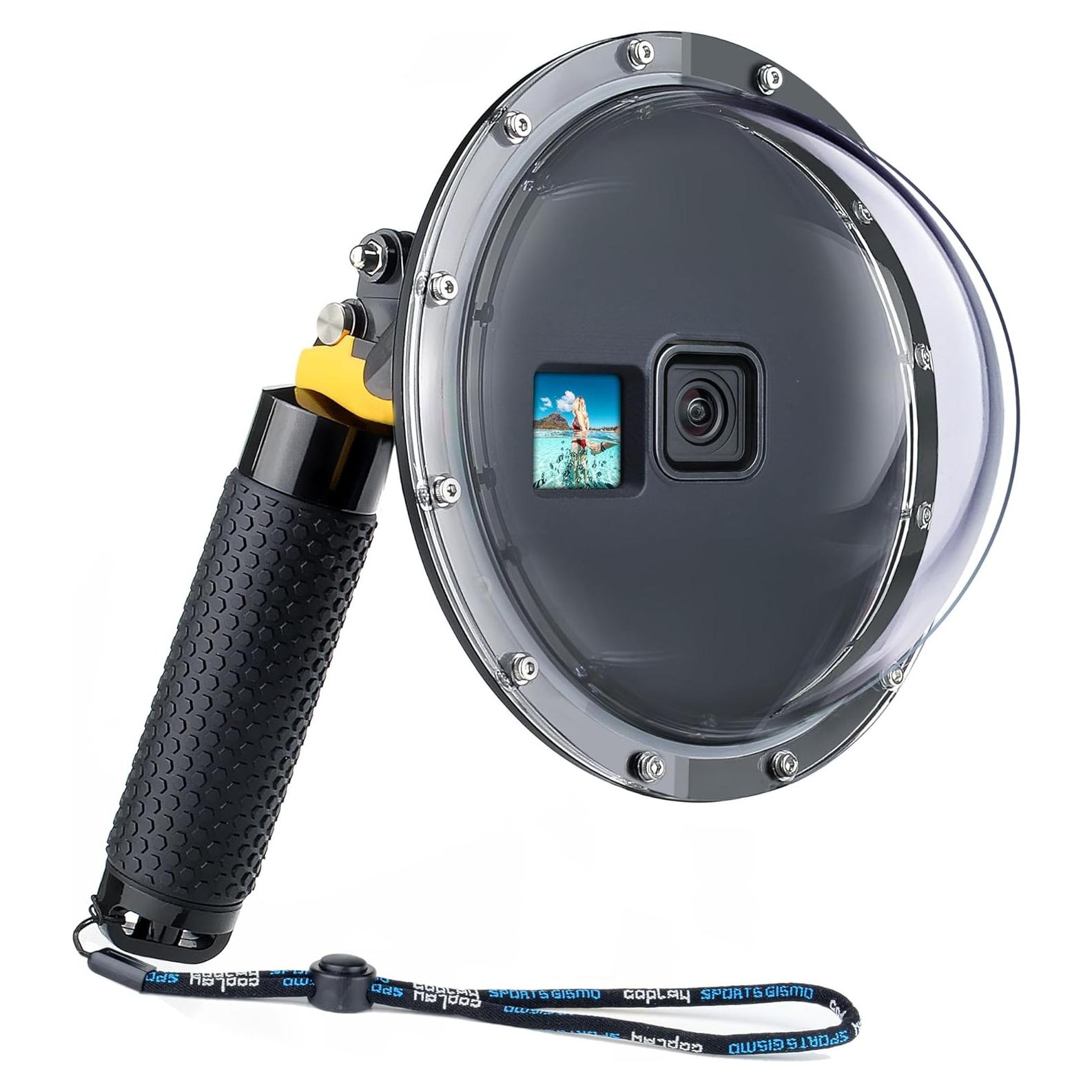 Puerto de Domo Submarino YALLSAME para GoPro Hero 9-13, 45m