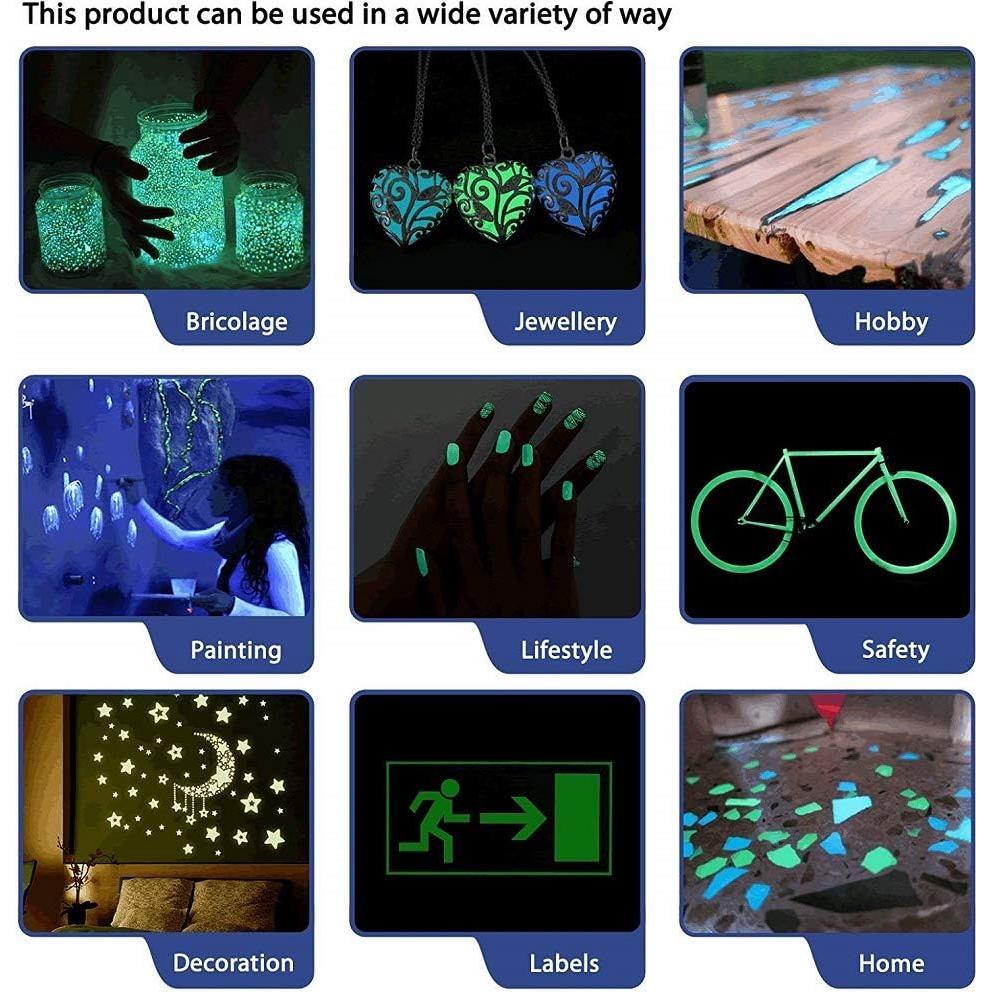 Pigmento Fosforescente Verde Aqua-Turquesa 100g PROCART