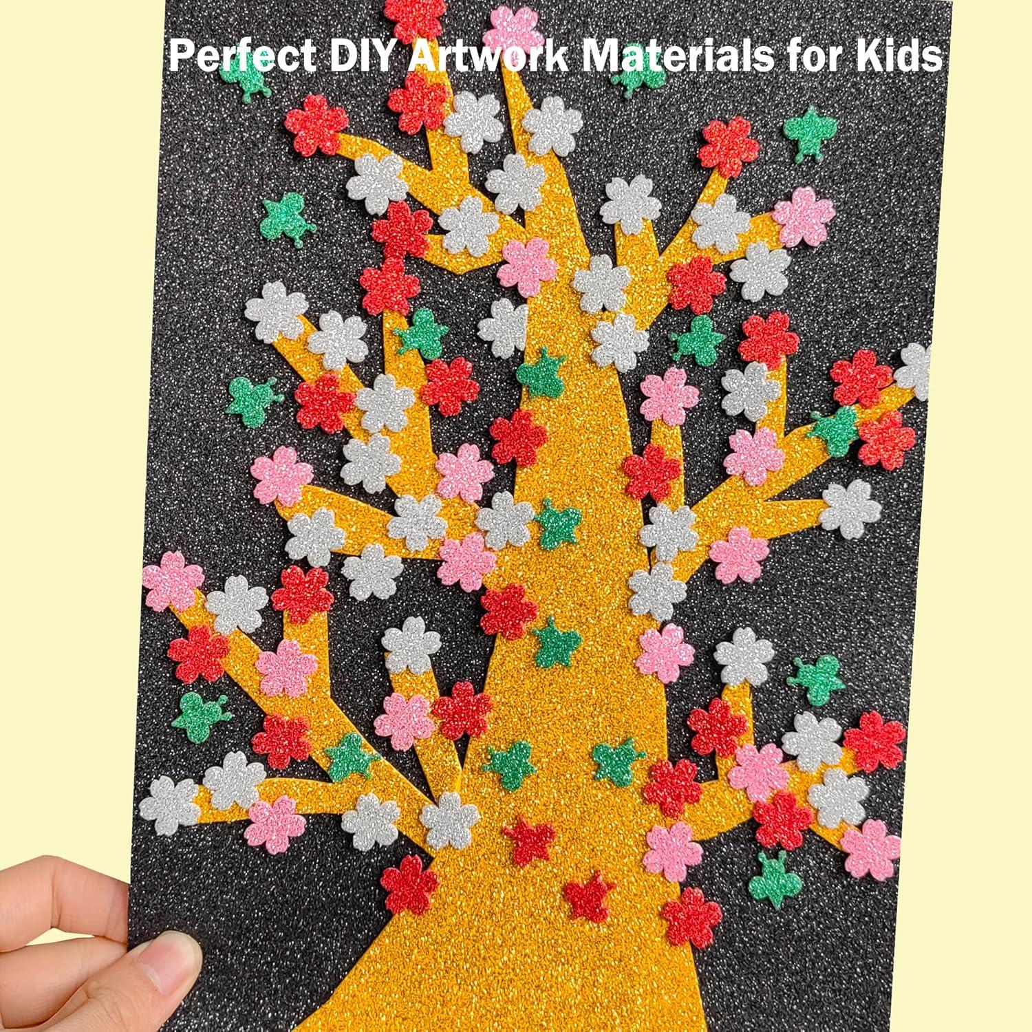 Hojas de Espuma Brillante Negra SALEMAR - 10 Paquetes A4