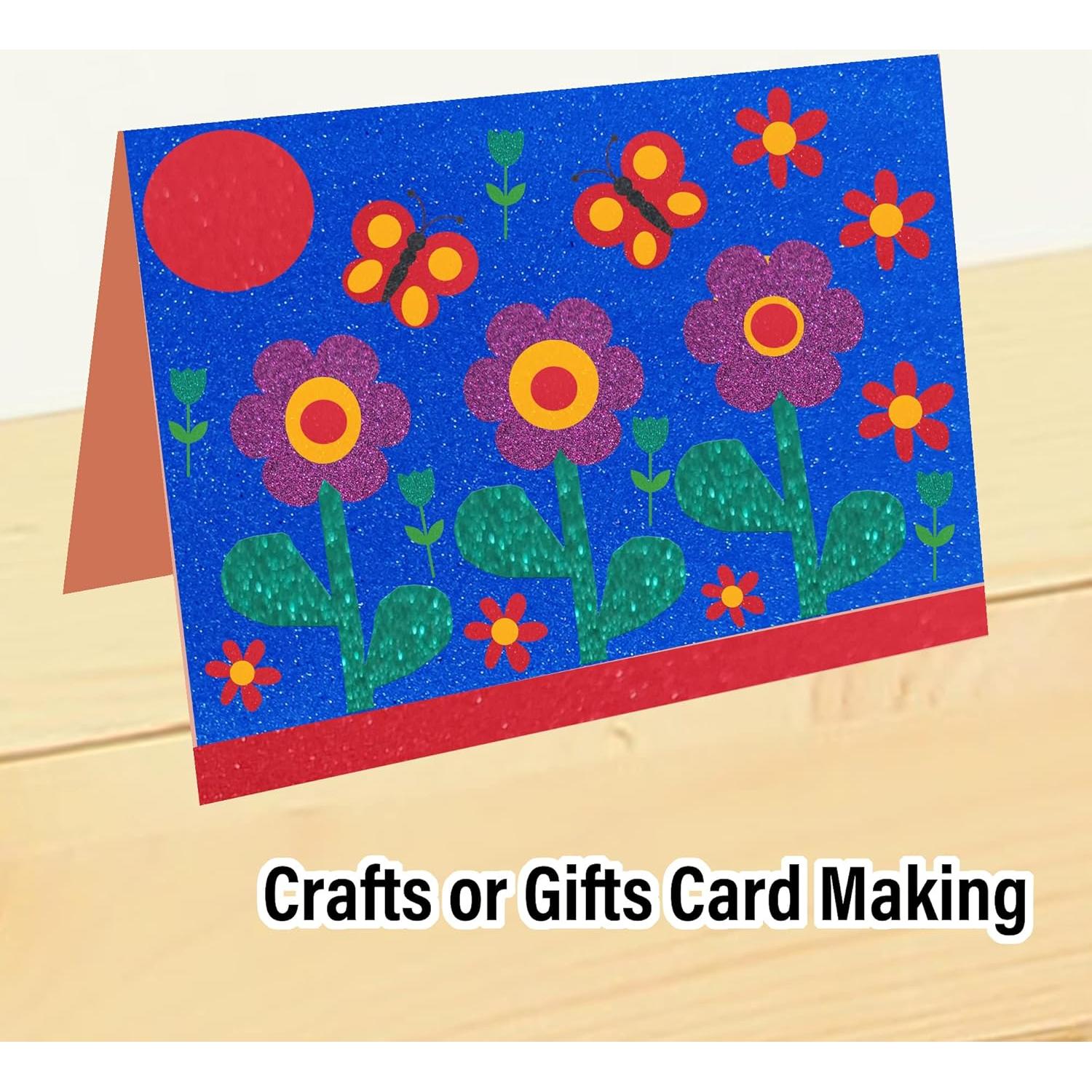 Hojas de Espuma Brillante Negra SALEMAR - 10 Paquetes A4