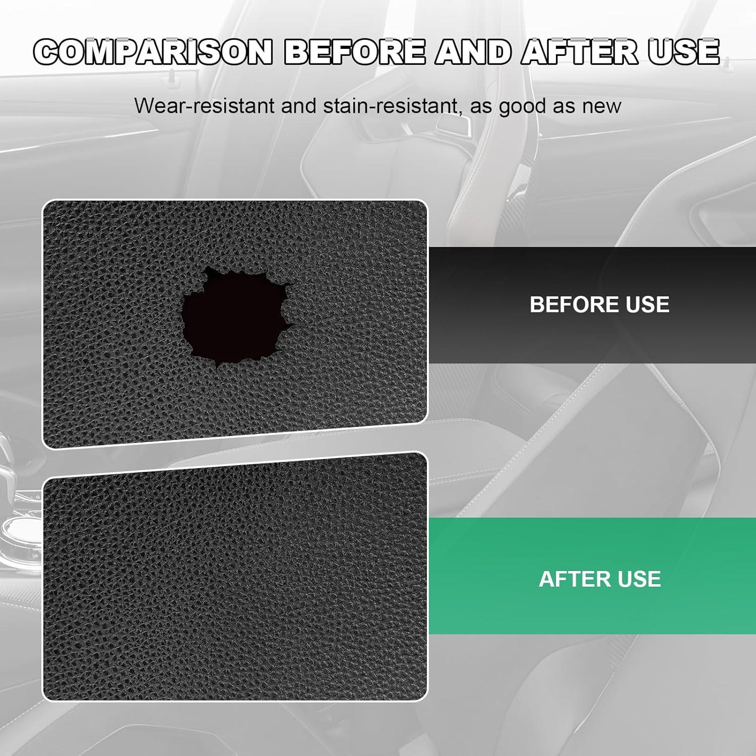 Cinta de Reparación de Cuero FSTURIOS 10x20 cm 2 Piezas Negro