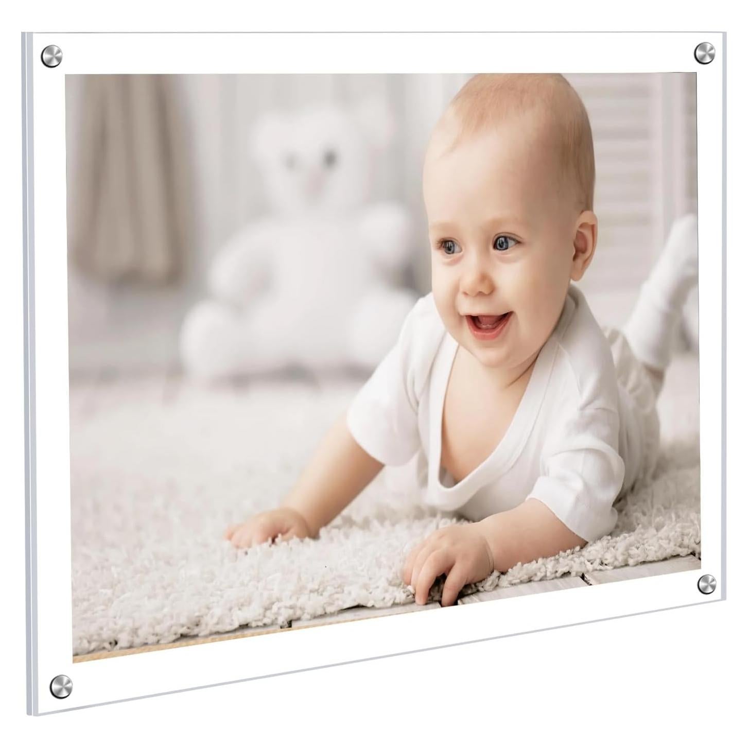 Marco de Foto Kalami 20x25 cm Acrílico Transparente Montaje Pared