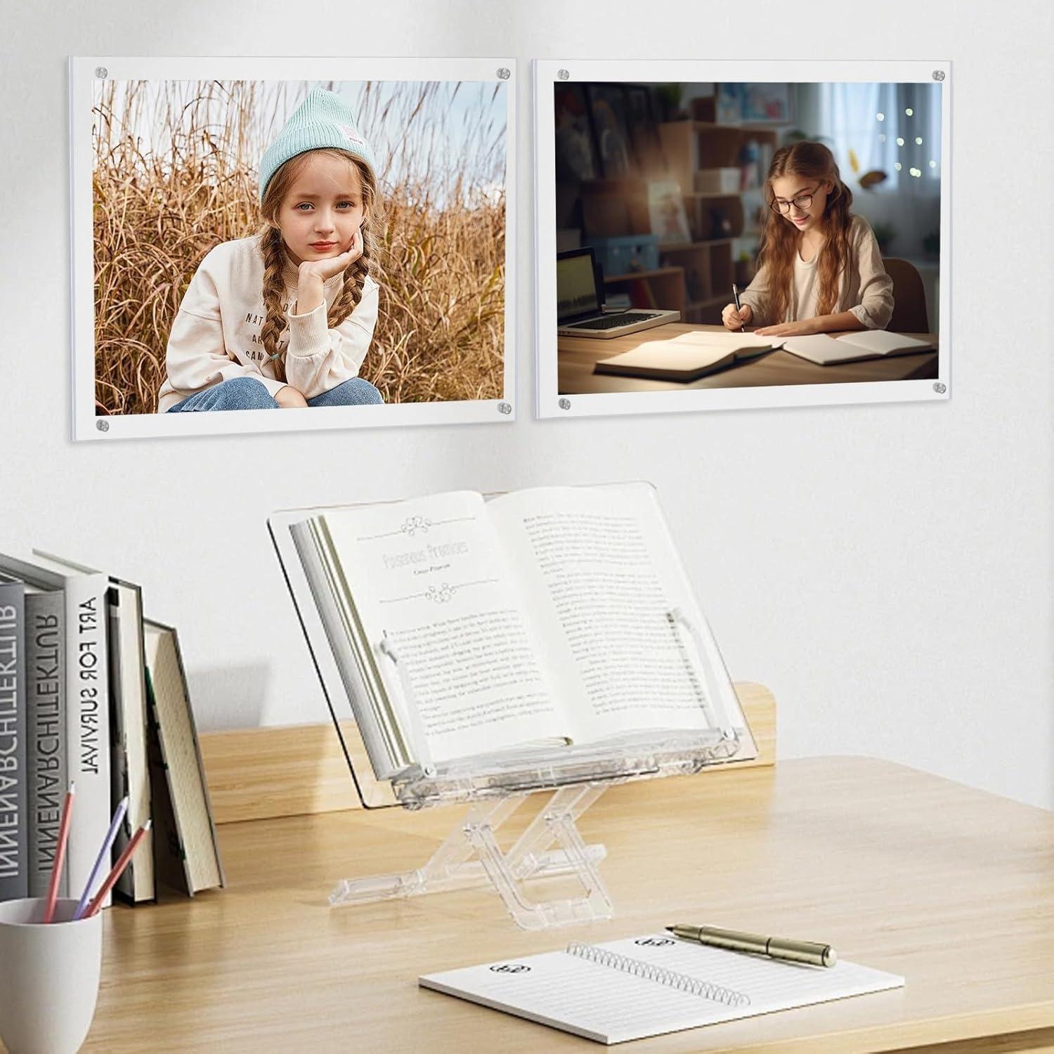 Marco de Foto Kalami 20x25 cm Acrílico Transparente Montaje Pared