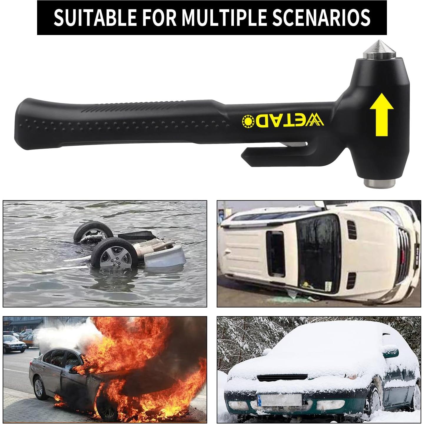 Juego de Martillo de Seguridad Wetado 2-en-1 para Automóvil