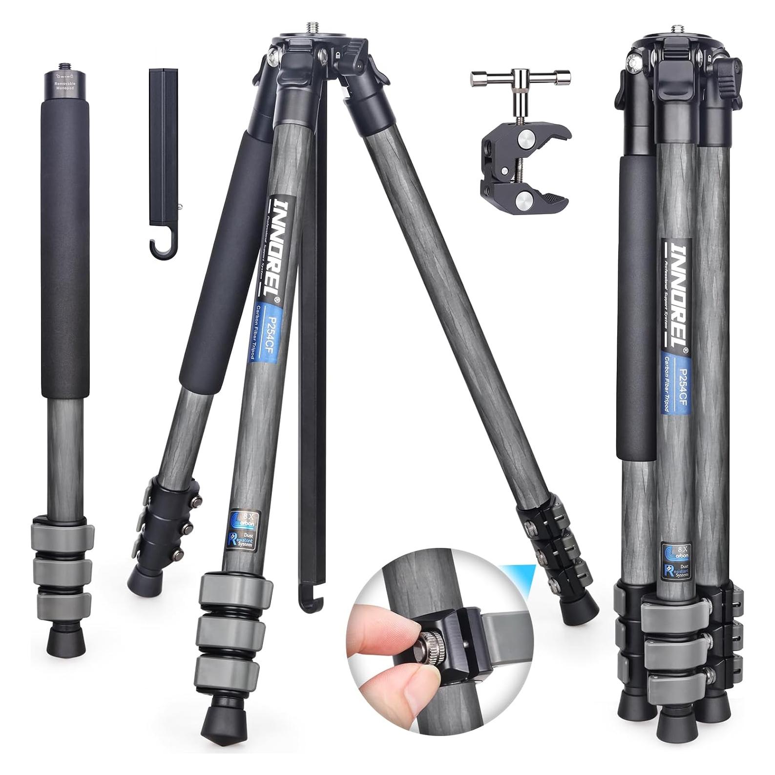 Trípode de Viaje INNOREL P254CF 60" Fibra de Carbono 12kg