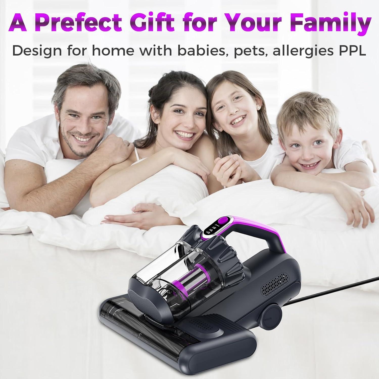 Limpiador de colchones Winterbear CM203, 500W, 17Kpa, U-V-C