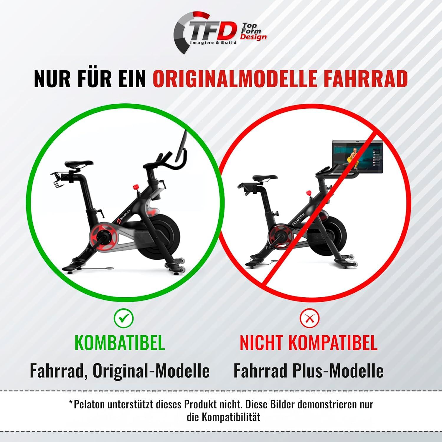 Bandeja V2 para Bicicleta Peloton TFD - Acrílico Negro