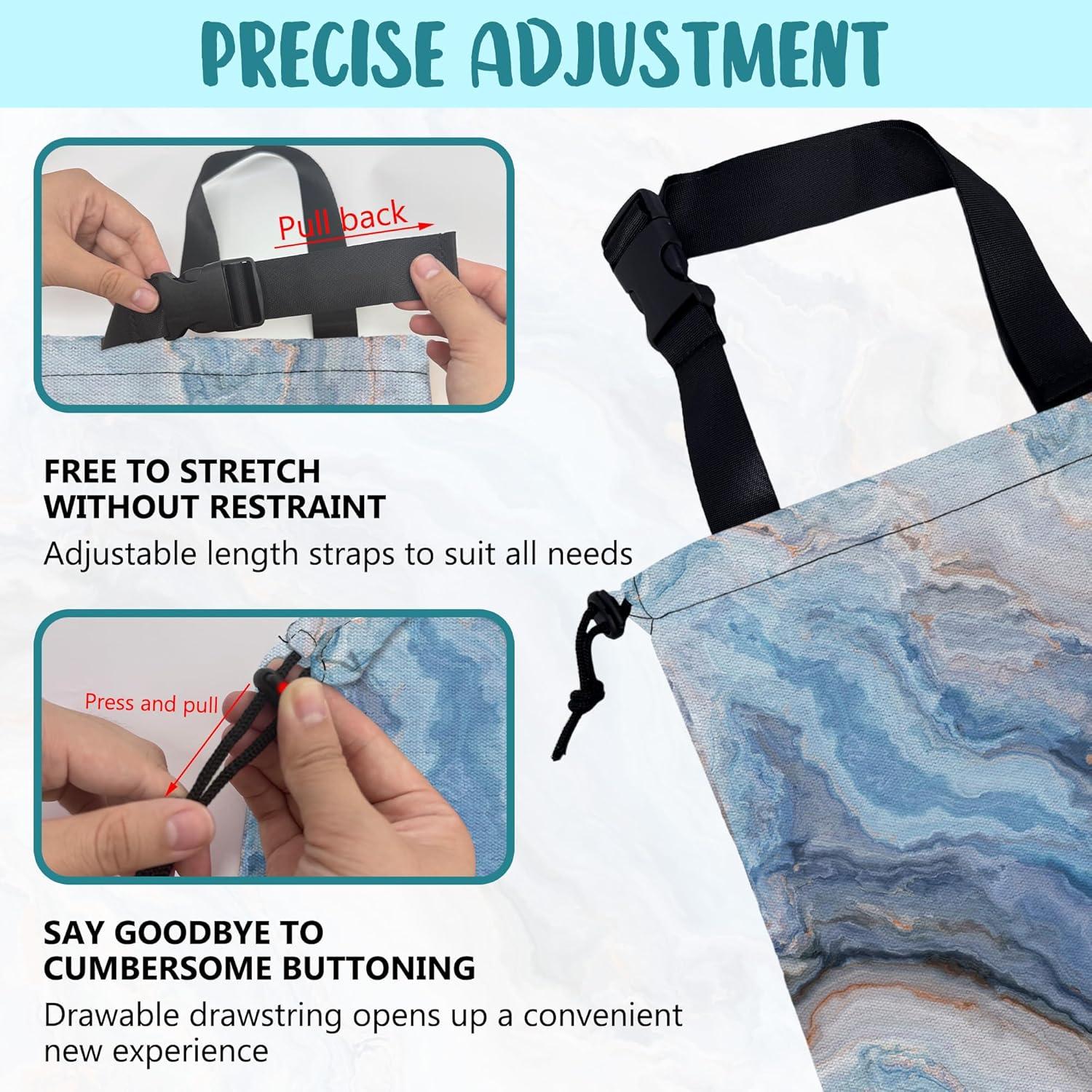 Bolsa de Basura para Auto KXWQTRDD Mármol Abstracto Azul y Dorado