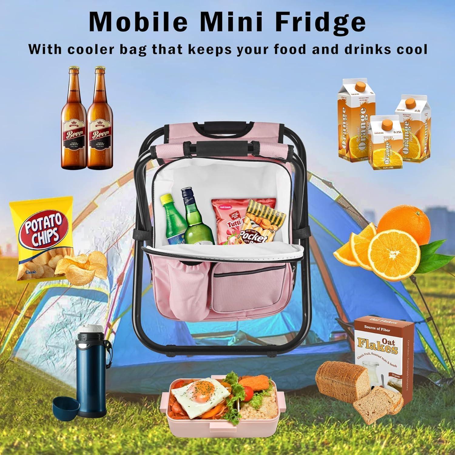 Mochila Silla Enfriador 3-en-1 OUT&ABOUT 181.44 kg Rosa/Negro