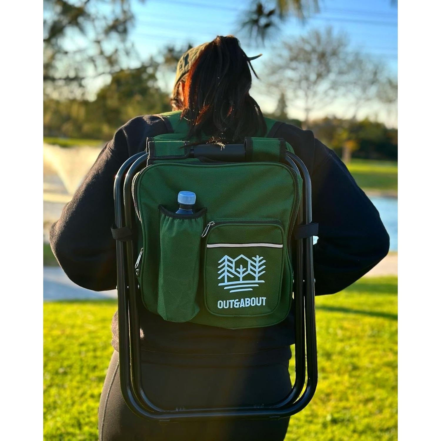 Mochila Silla Enfriador 3-en-1 OUT&ABOUT 181.44 kg Rosa/Negro