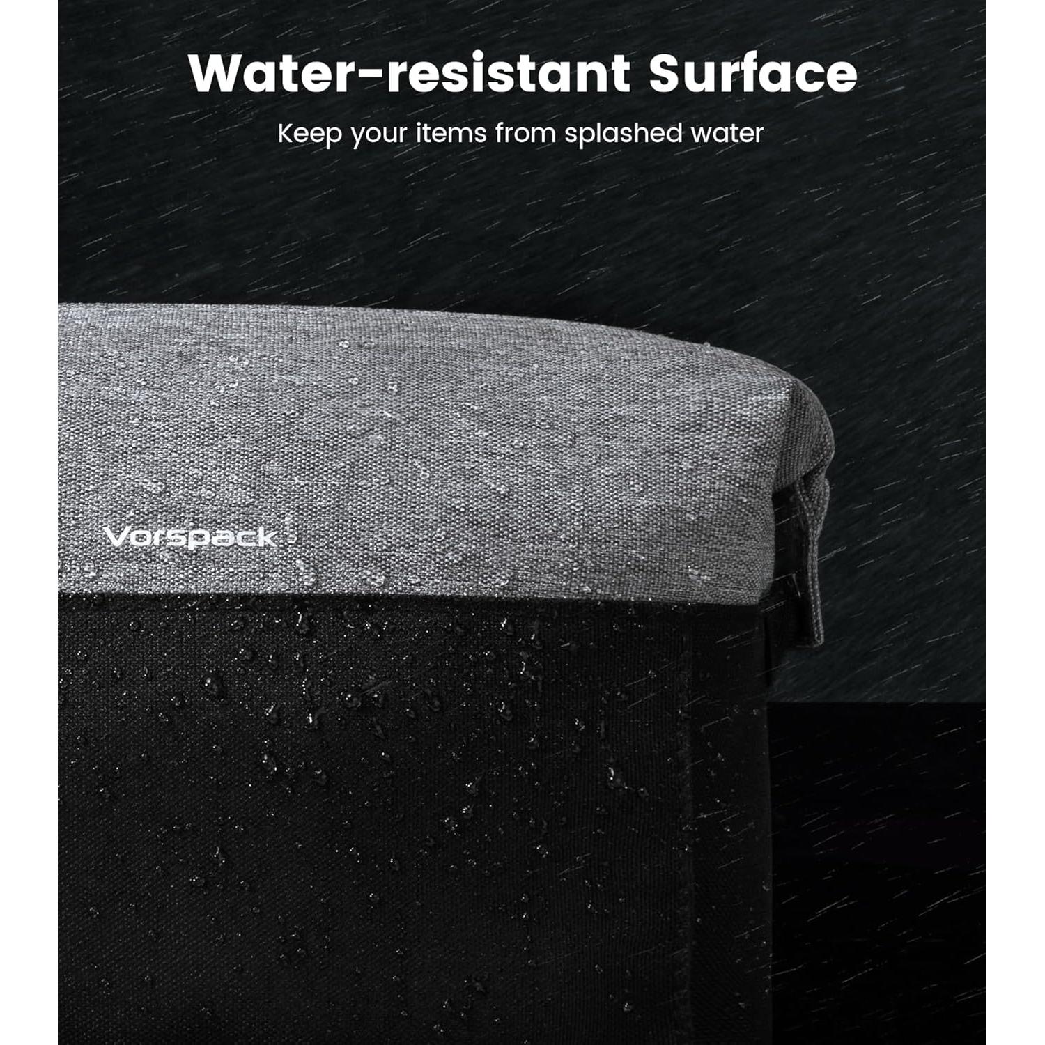 Bolsa de Aseo de Viaje Vorspack Mediana Negra Resistente al Agua