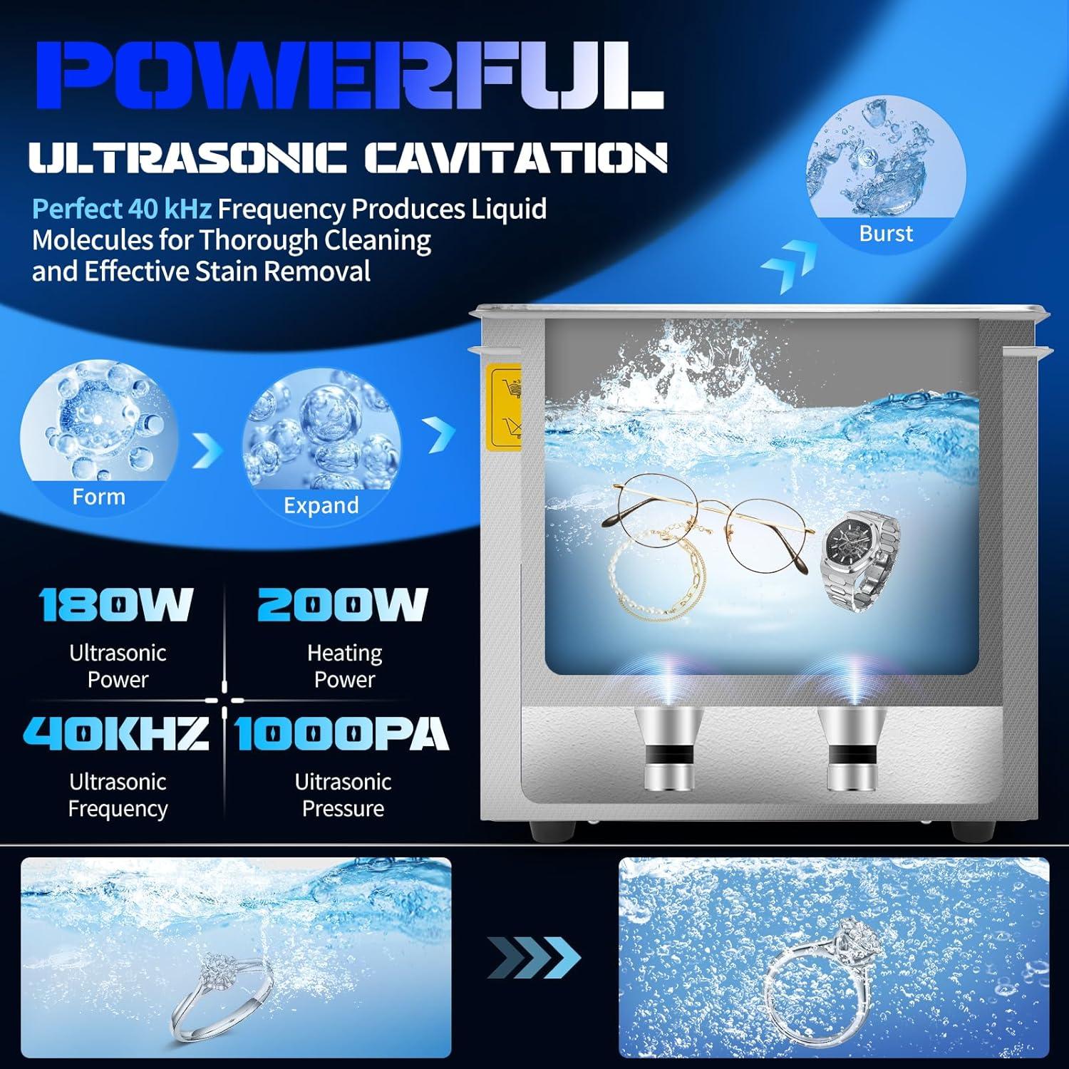 Limpiador Ultrasónico Profesional 6L LEIMO KPARTS Digital