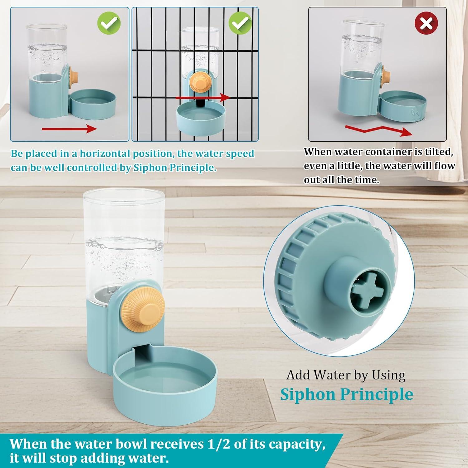 Dispensador Automático de Agua y Comida DricRoda 1L Azul