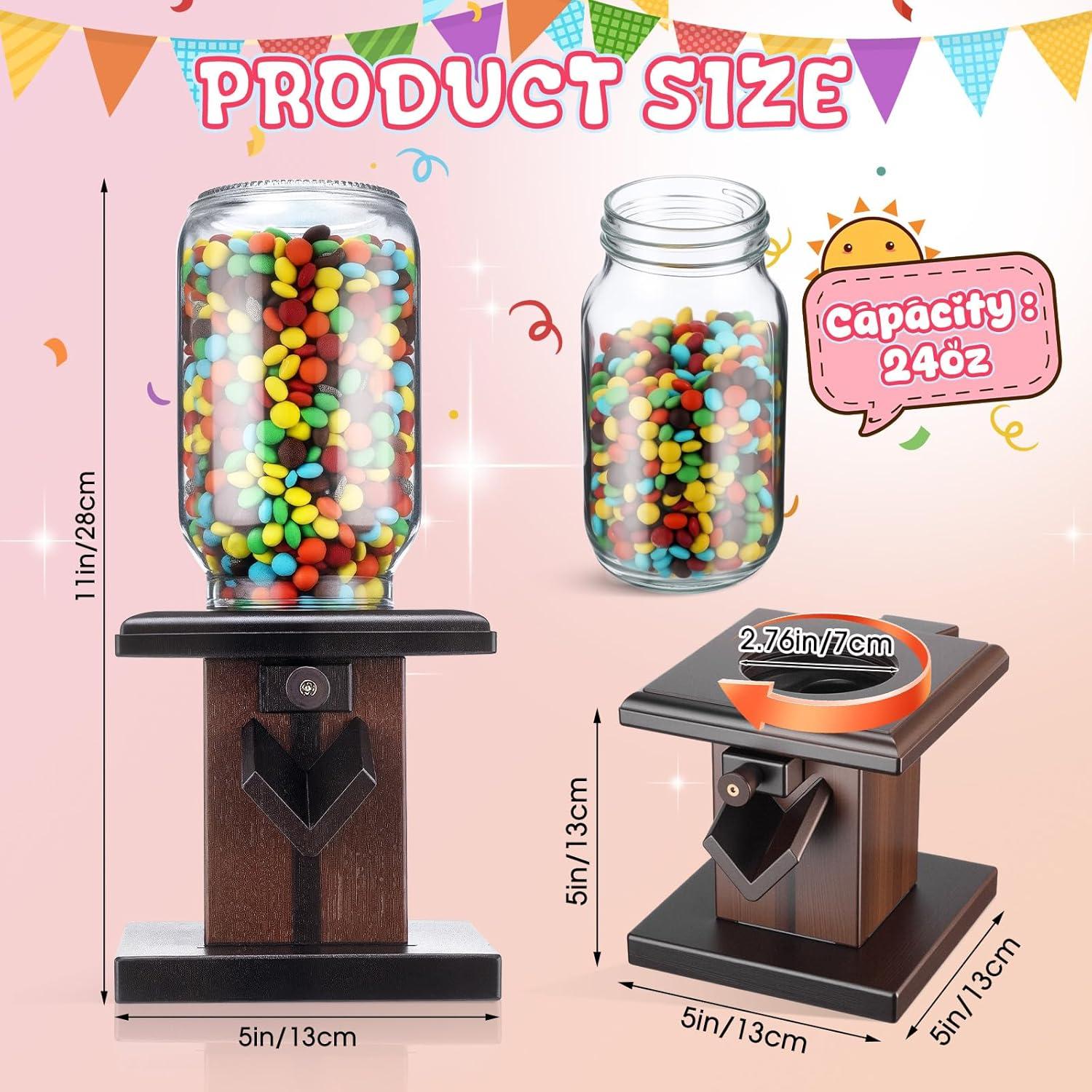 Dispensador de Dulces de Madera Maxdot 13x13x28 cm Vintage