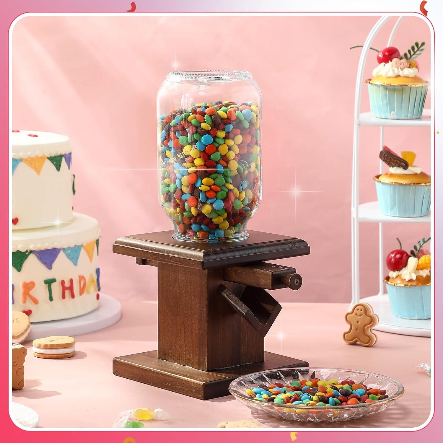 Dispensador de Dulces de Madera Maxdot 13x13x28 cm Vintage