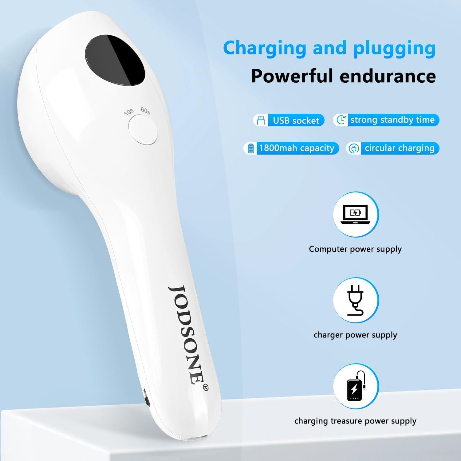 Lámpara UV de Mano JODSONE Recargable con Pantalla LED