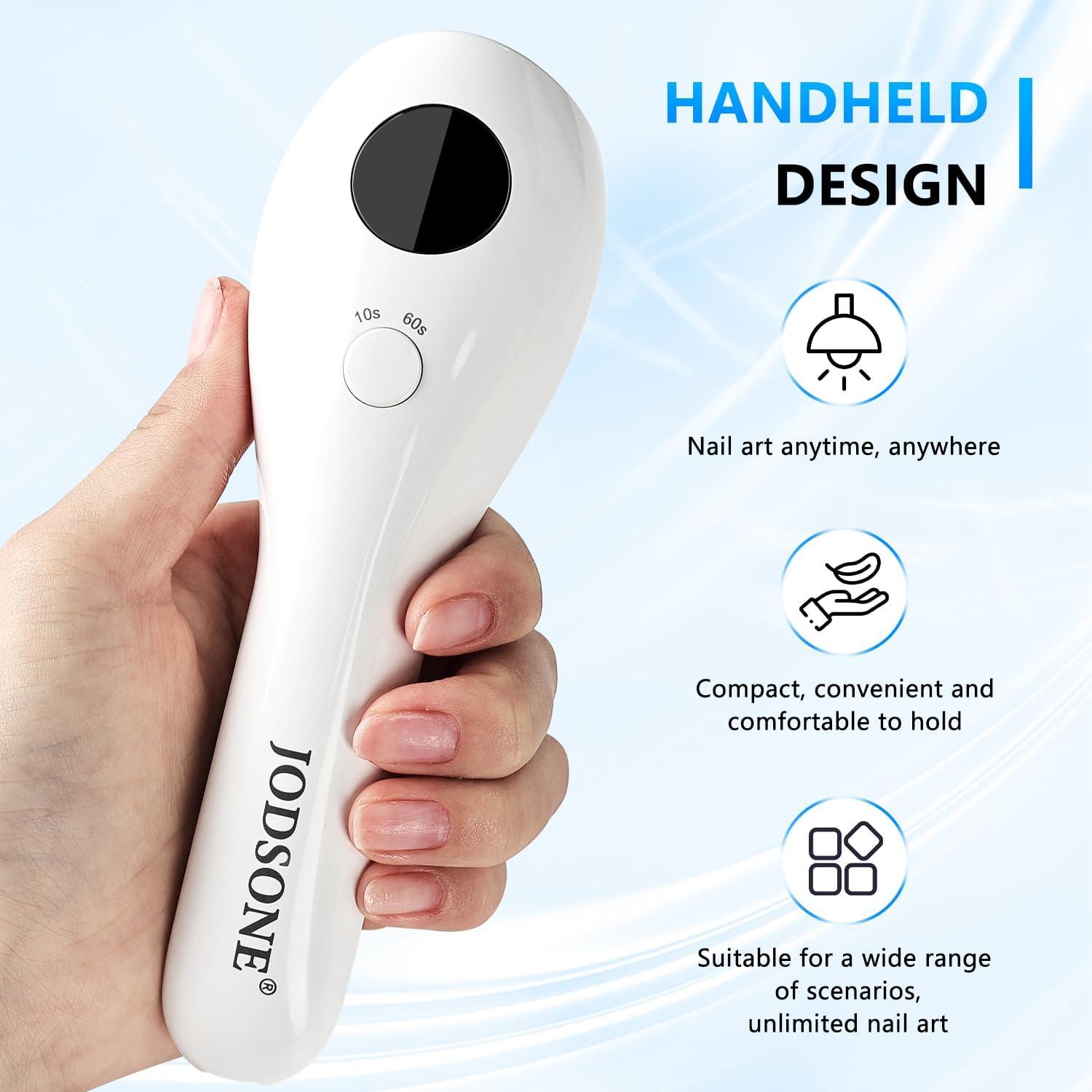 Lámpara UV de Mano JODSONE Recargable con Pantalla LED