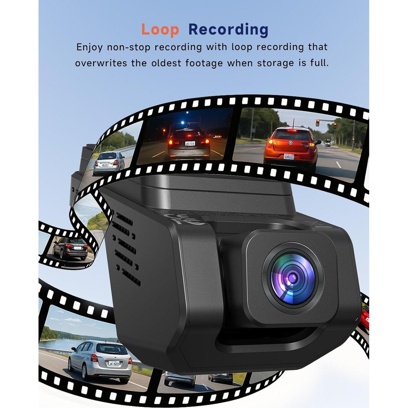 Cámara Dash Doble TUIFAC GT803 2.5K+1080P con Wi-Fi