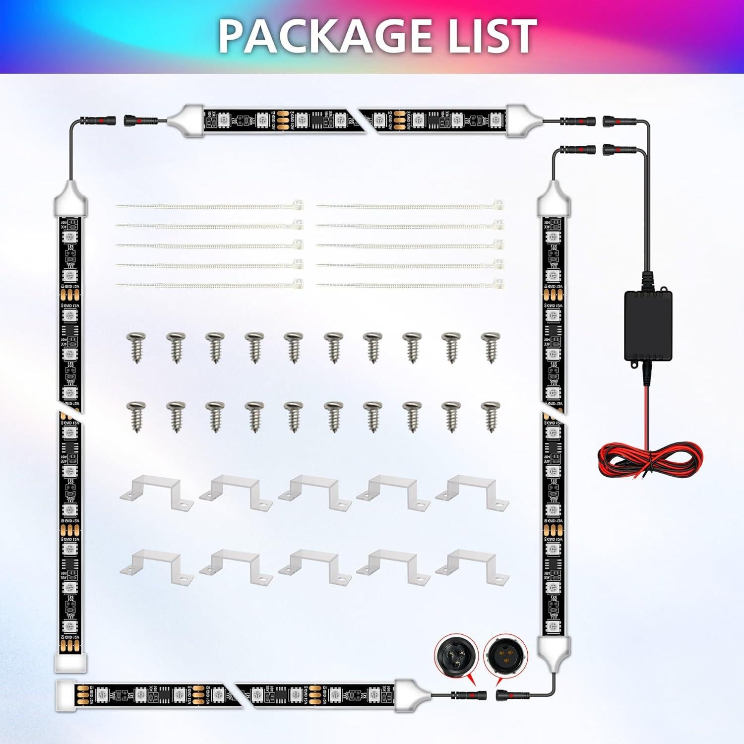 Luces LED Underglow EK ENNOKING WG-D 180 LEDs RGB 12V