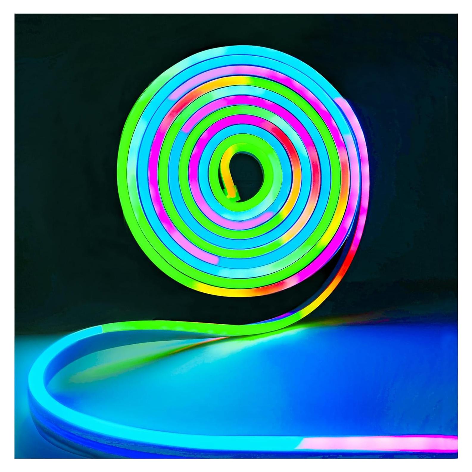 Tira LED Neón RGB 12V 2m IP67 Flexible 192 LEDs Tesfish