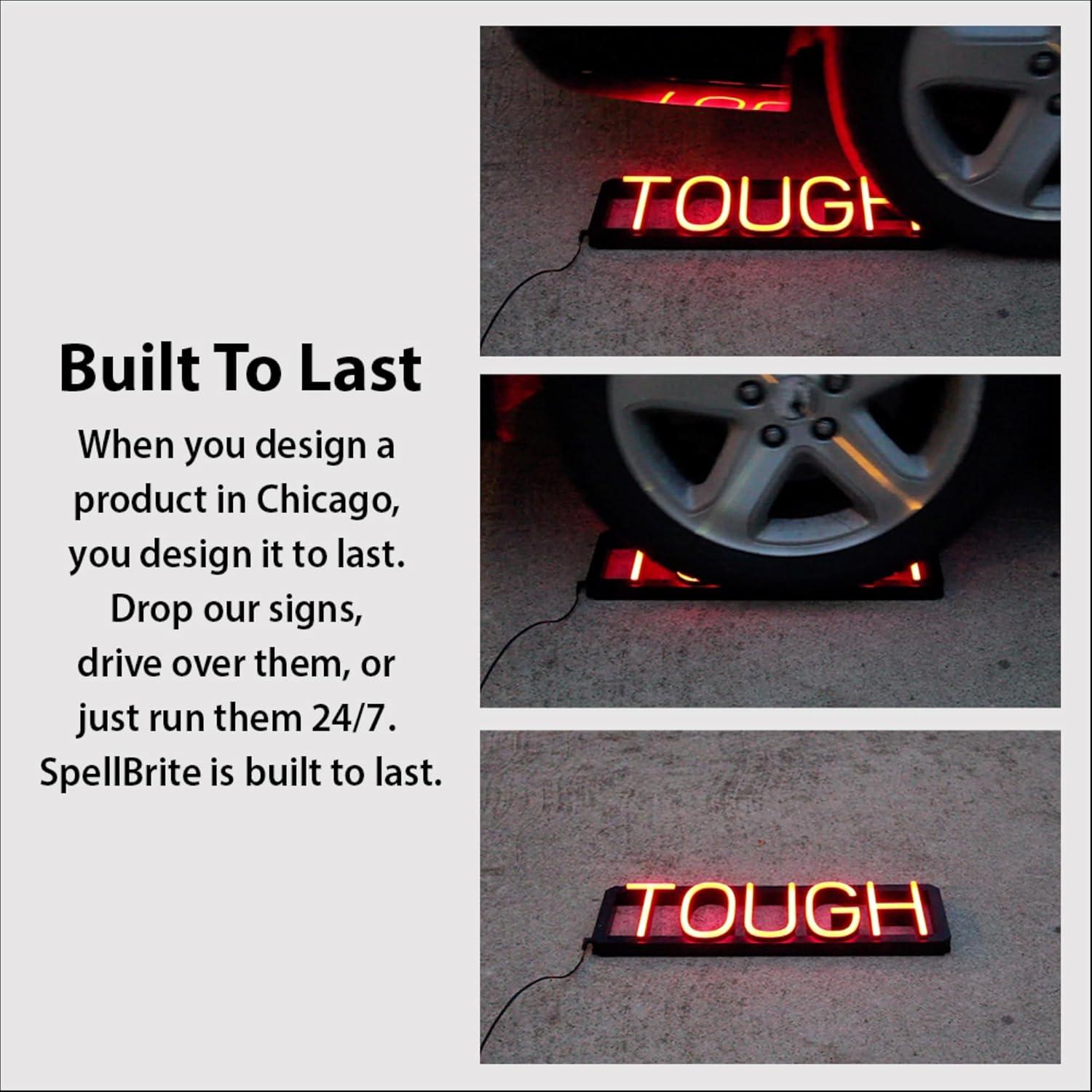 Cartel LED Personalizado SpellBrite 1 Carácter 16x3.8cm