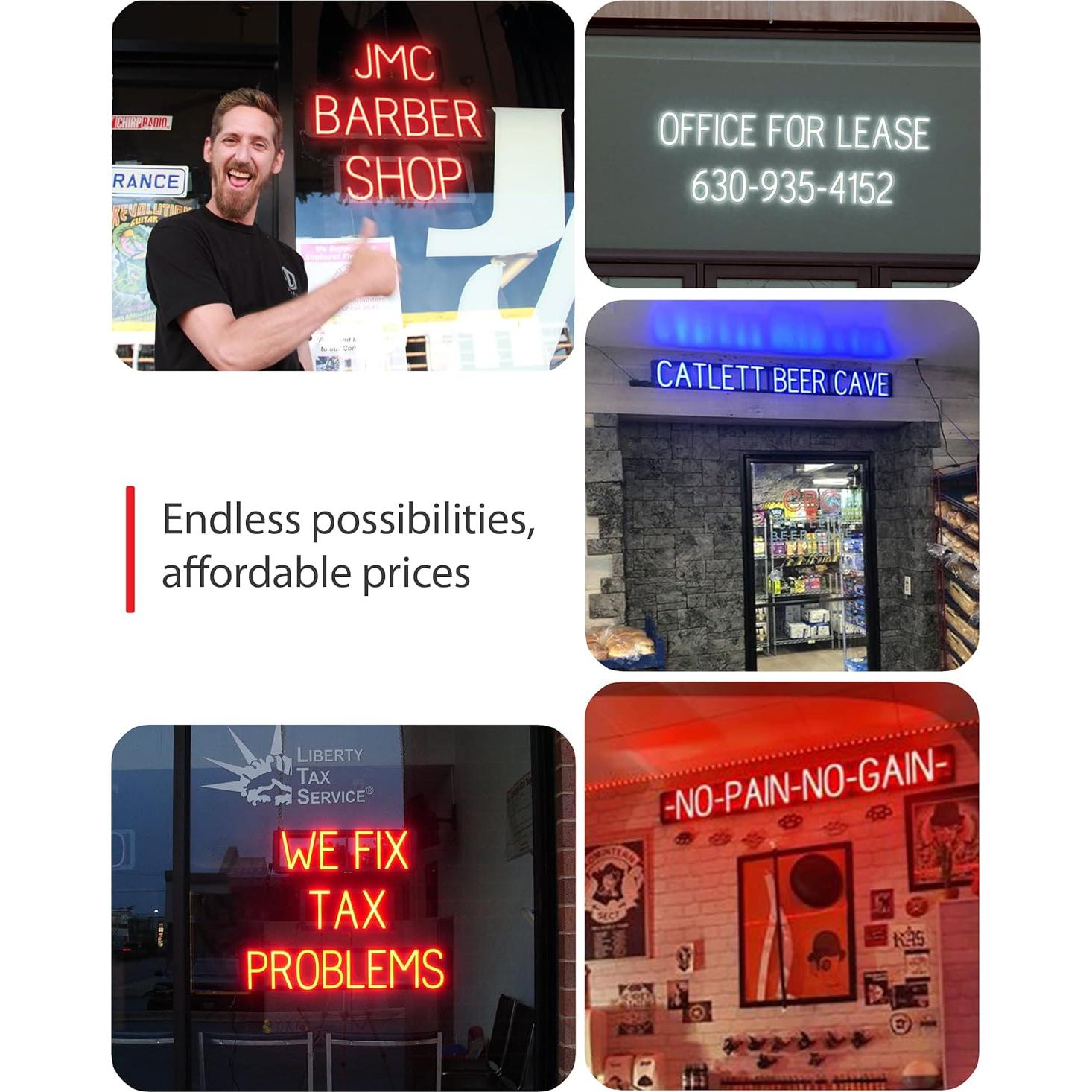 Cartel LED Personalizado SpellBrite 1 Carácter 16x3.8cm