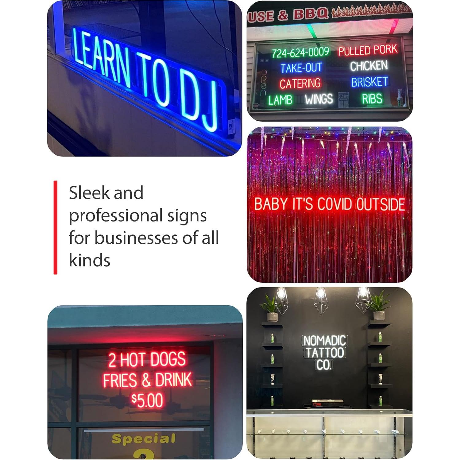 Cartel LED Personalizado SpellBrite 1 Carácter 16x3.8cm