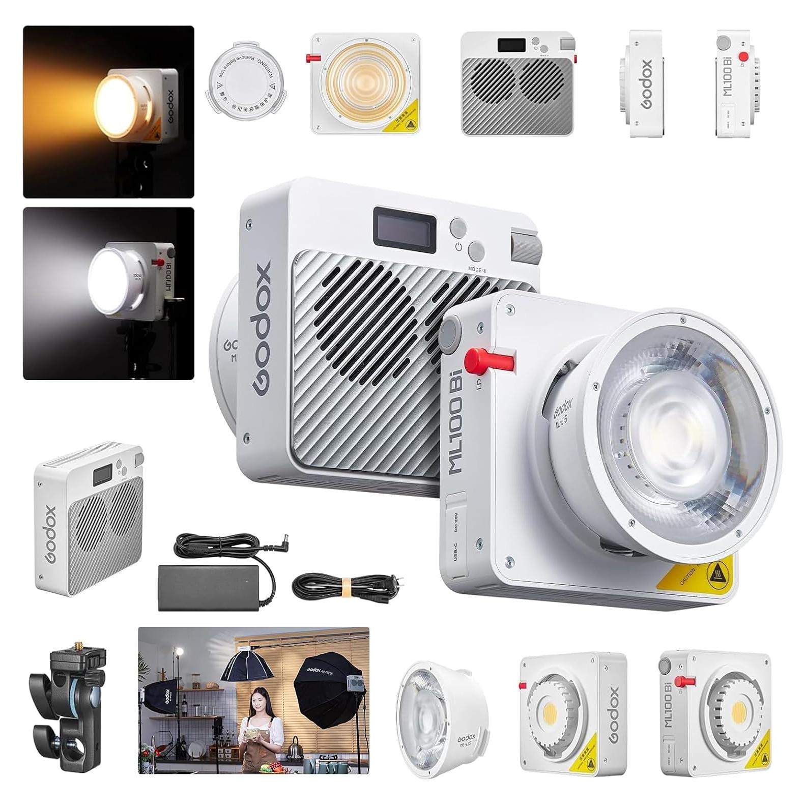 Luz de Video LED Godox ML100Bi 100W Bi-Color 2800K-6500K