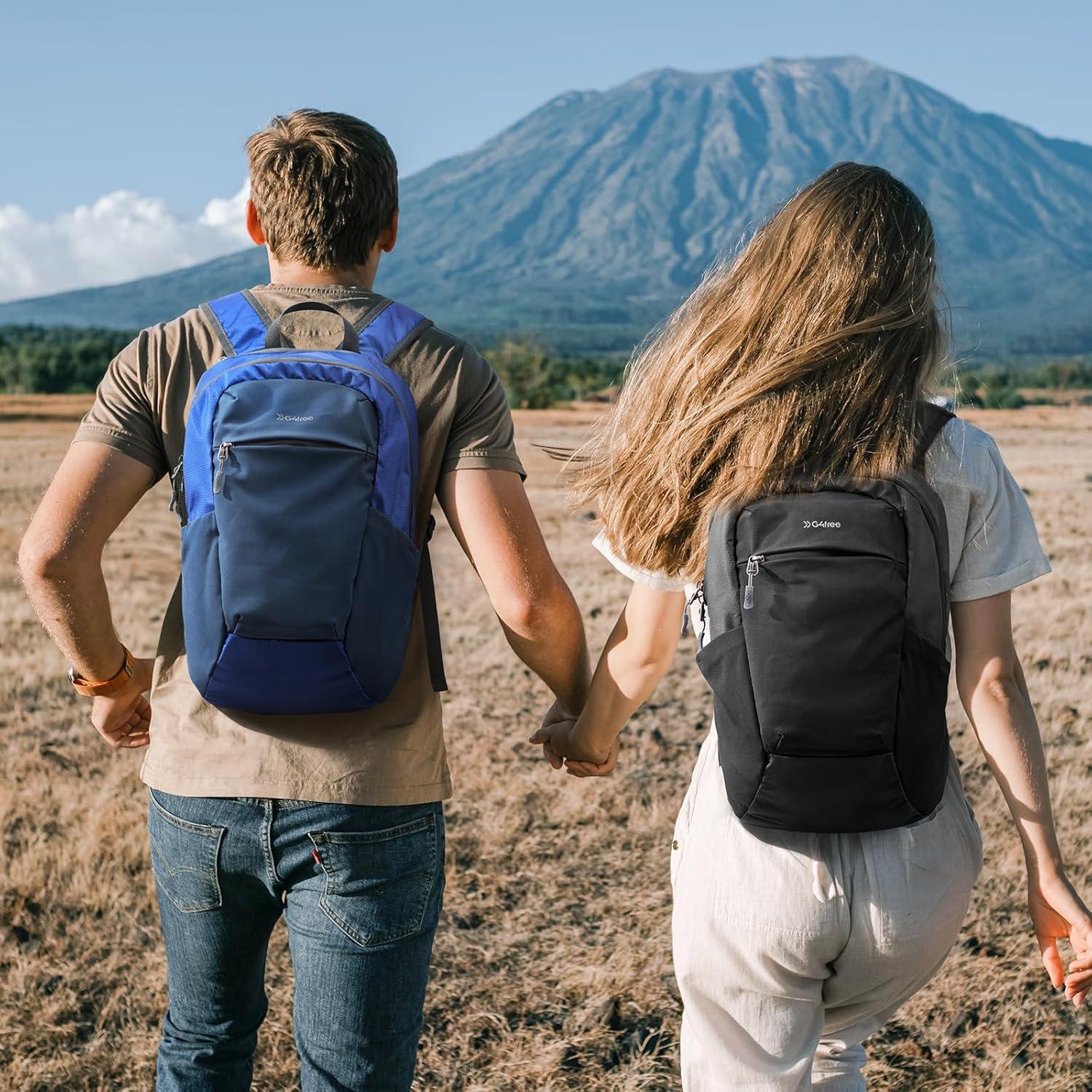 Mochila de Senderismo Plegable G4Free 20L Ligera Negra