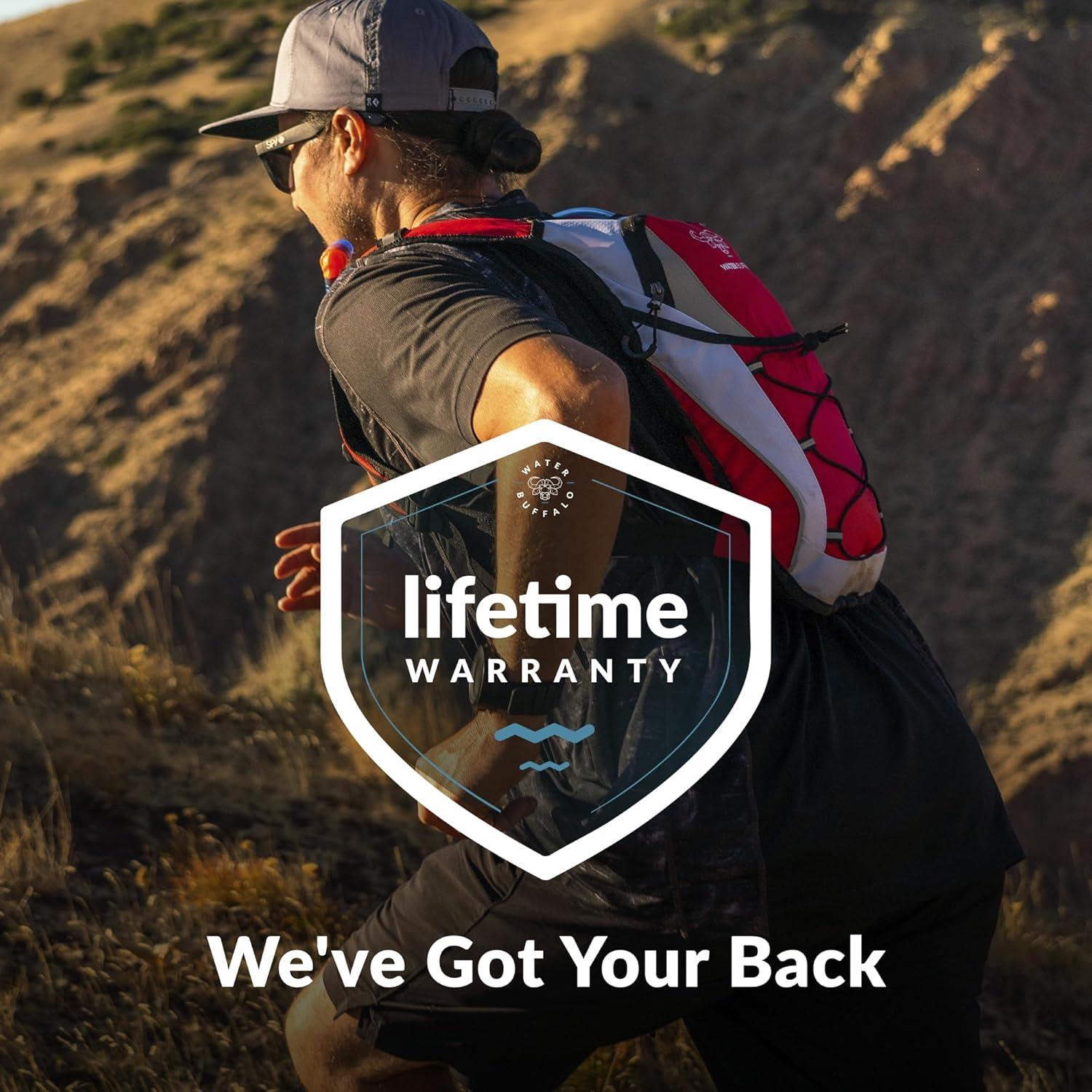 Mochila de Hidratación Water Buffalo 12L con Bolsa de 2L Azul