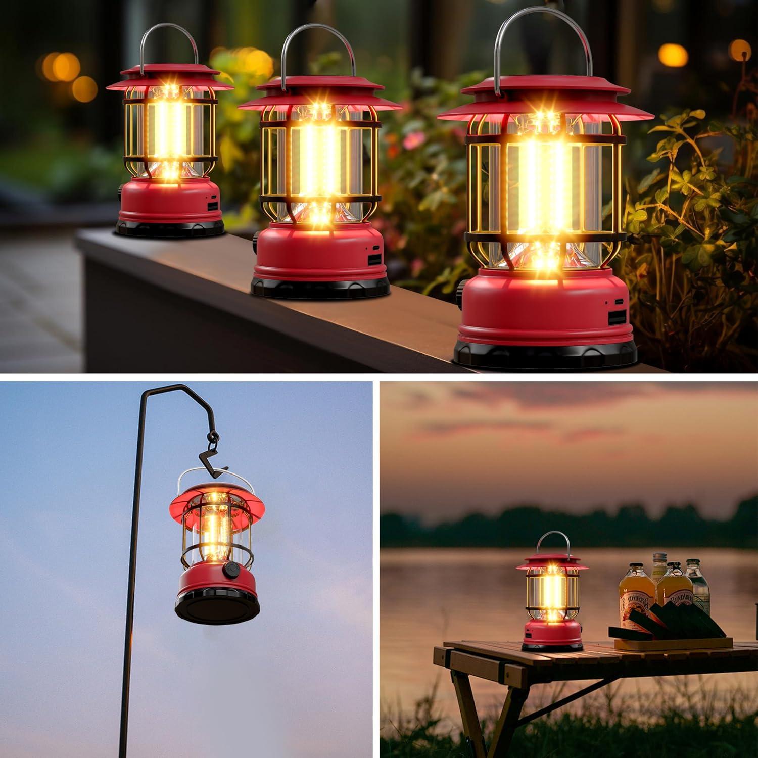 Linterna Solar LED KUNDGLA 1500LM 2600mAh 3Pack Rosa