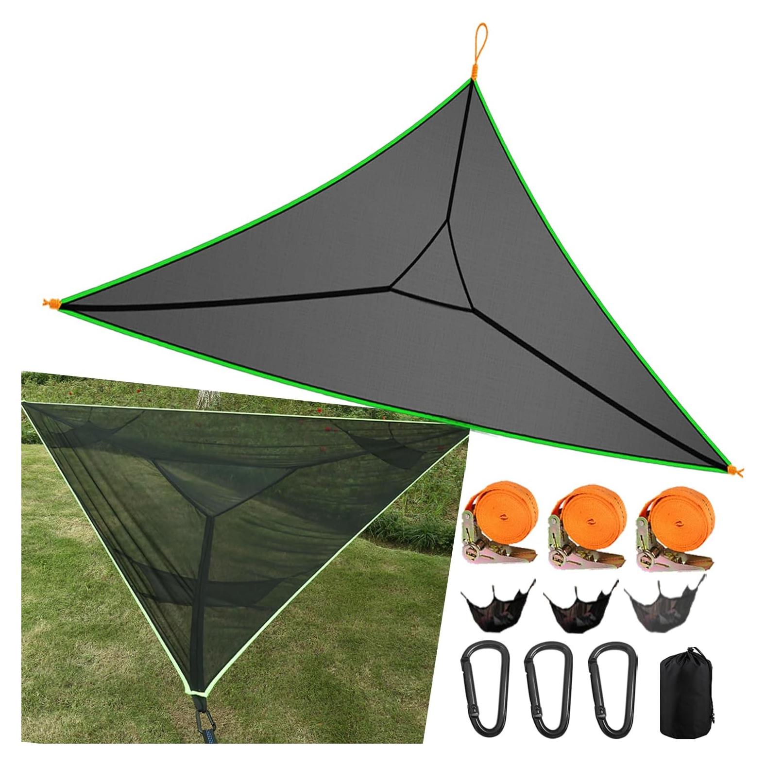 Hamaca Triangular Enthuney 3.96m para 2-4 Personas Negra
