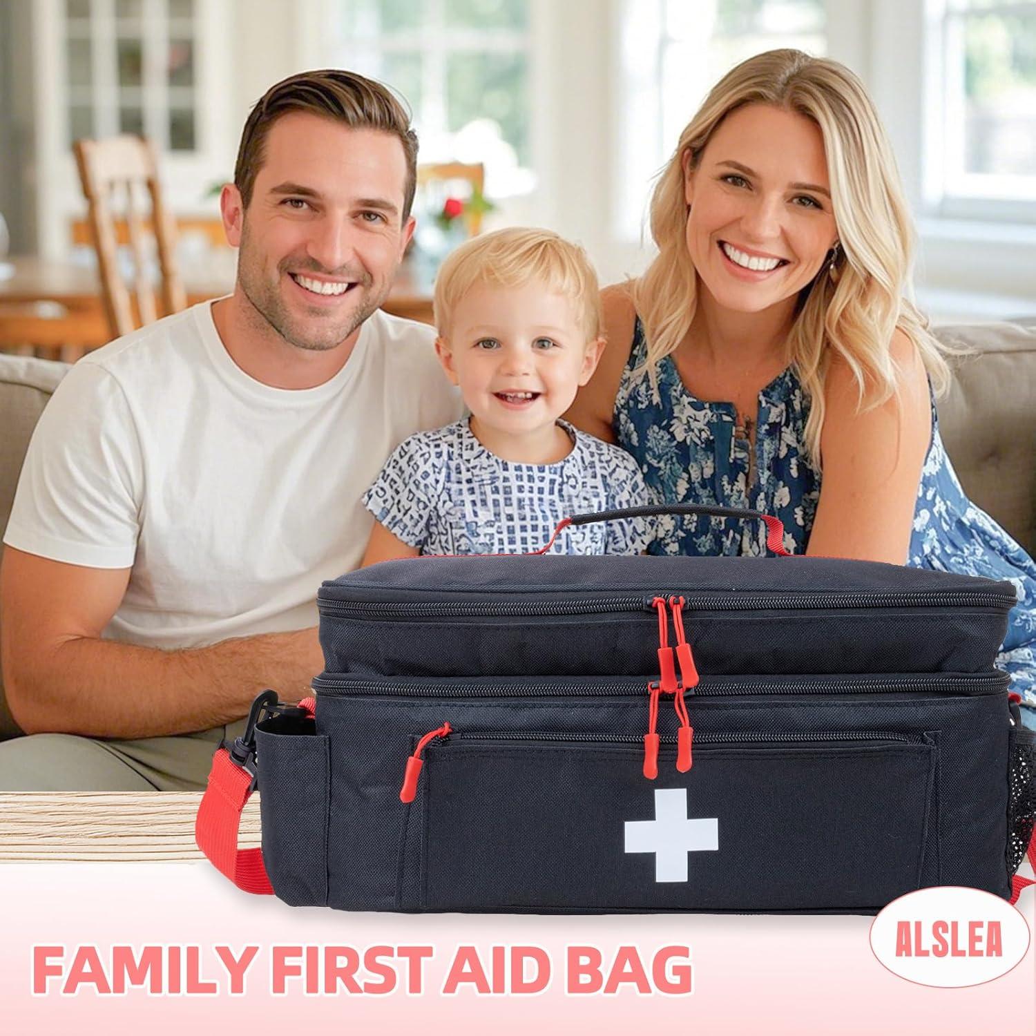 Bolsa de Primeros Auxilios Grande ALSLEA Negra 40.6x24.1x17.8 cm