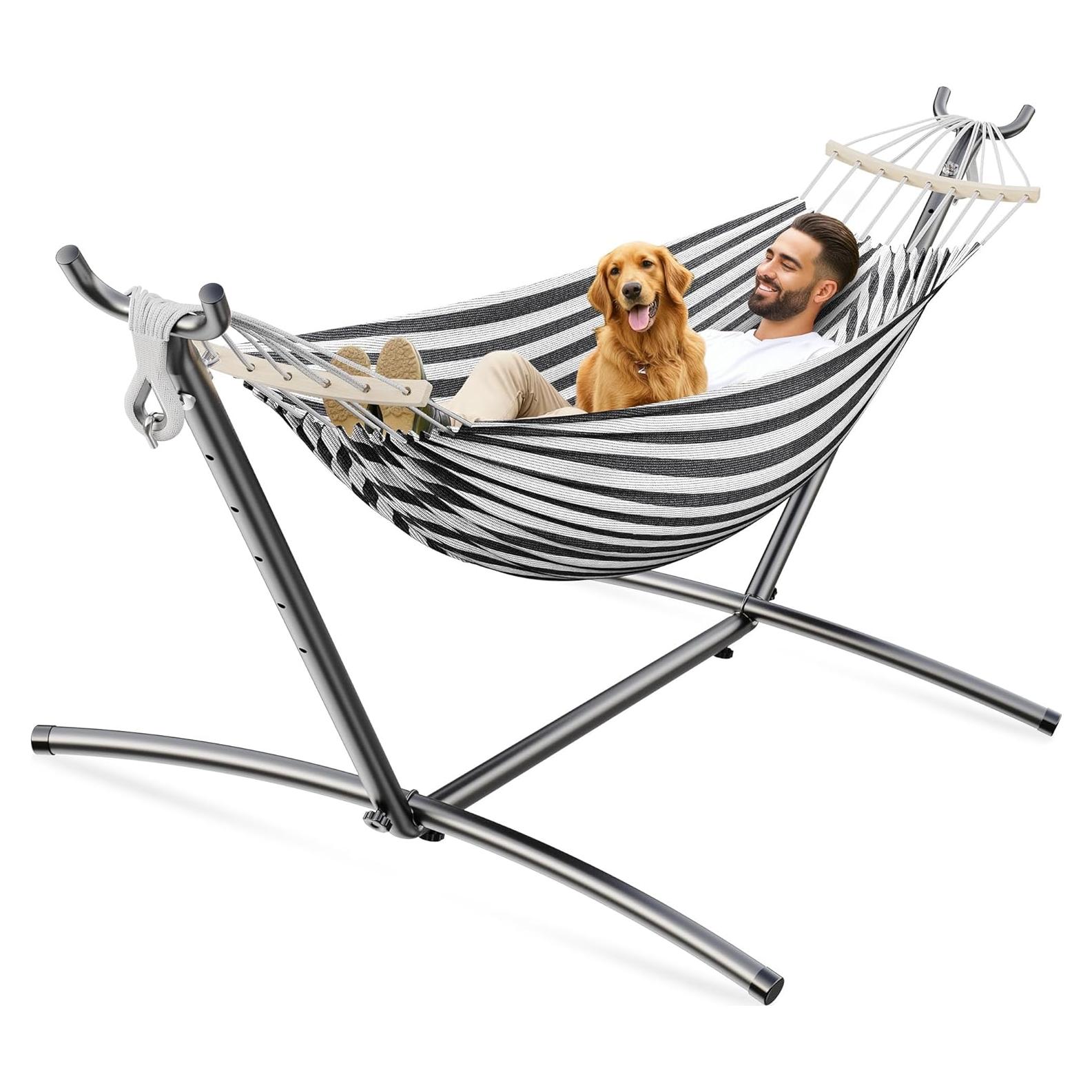 Hamaca Doble ANAGOO Portátil 227 kg para Interiores y Exteriores