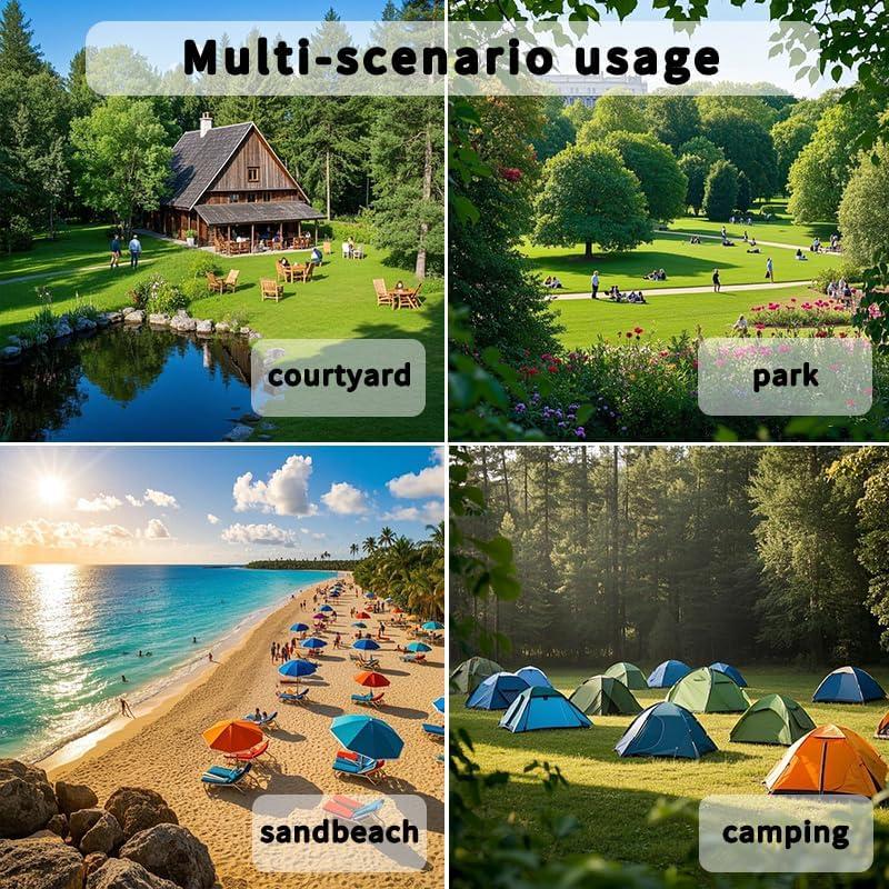 Hamaca Doble ANAGOO Portátil 227 kg para Interiores y Exteriores