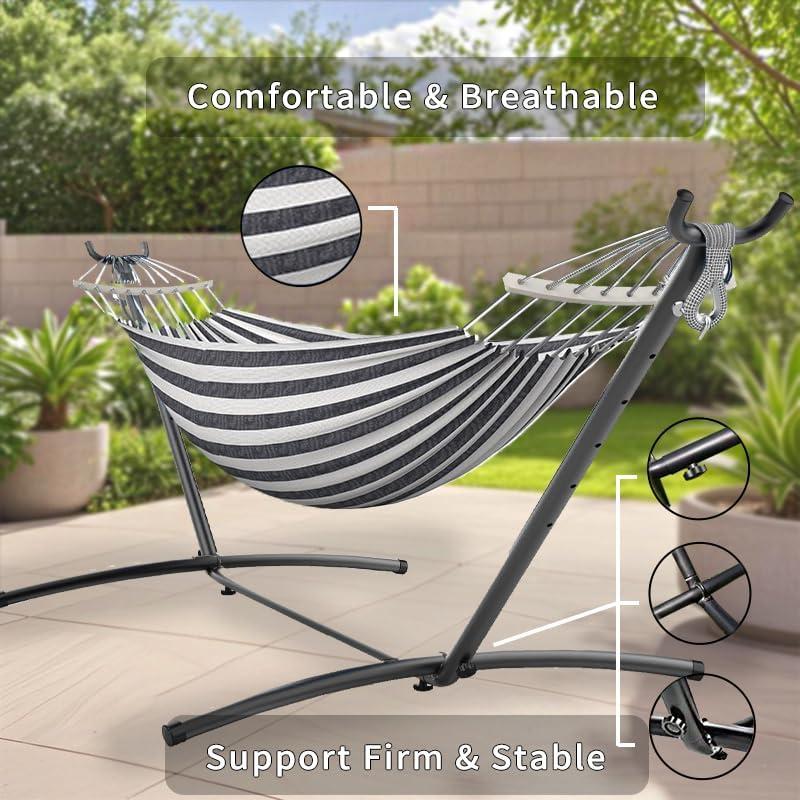 Hamaca Doble ANAGOO Portátil 227 kg para Interiores y Exteriores