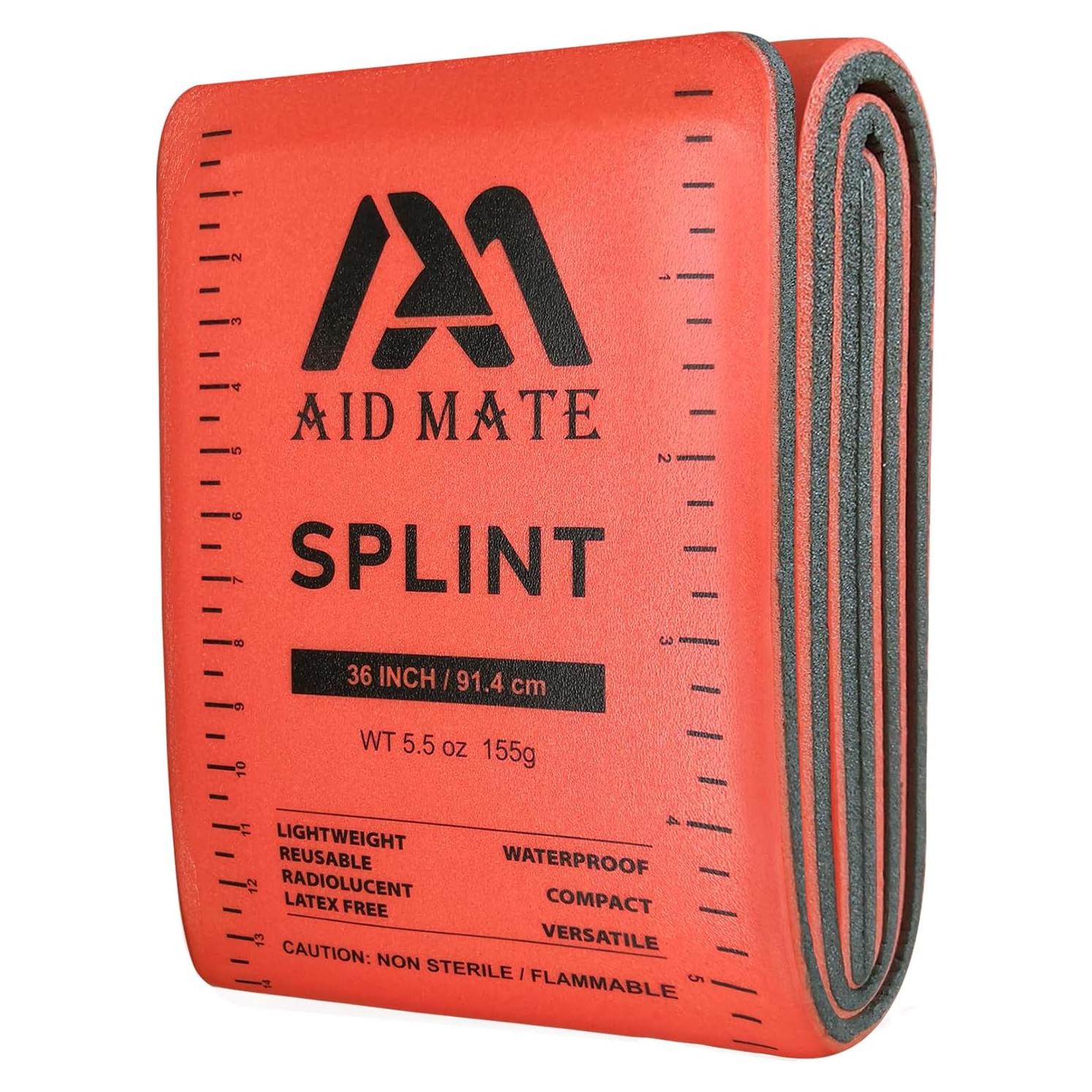 Férula de Primeros Auxilios AID MATE 91.4 cm Naranja-Gris