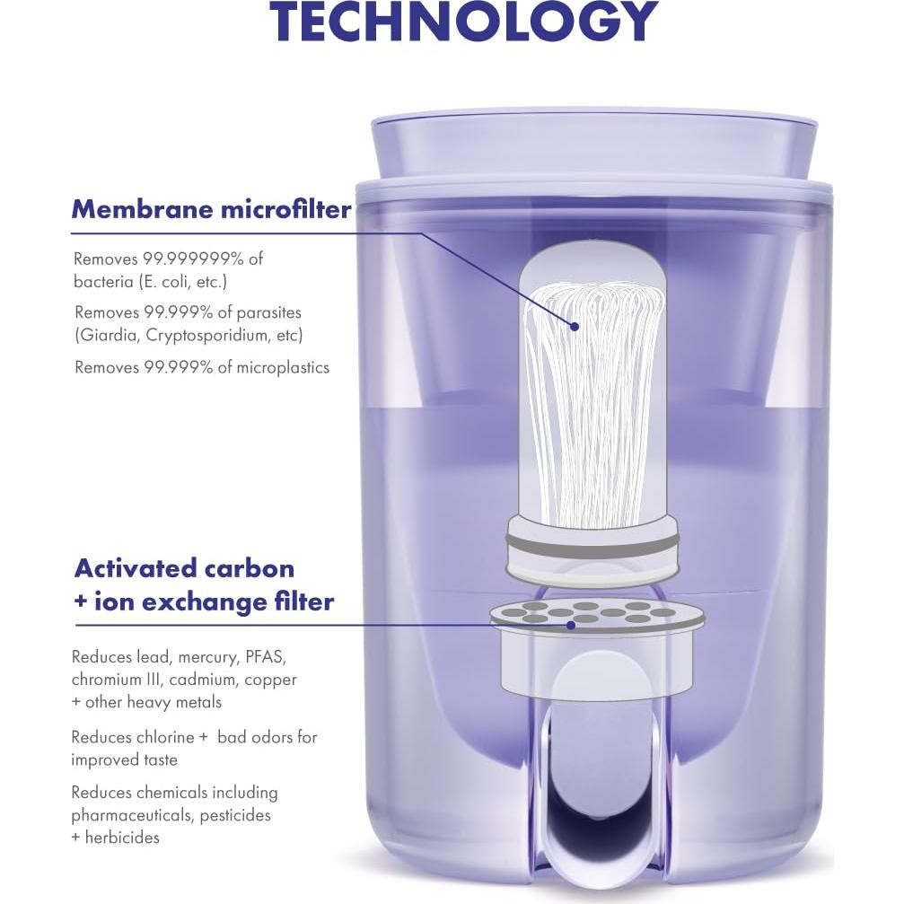 Dispensador de Filtro de Agua LifeStraw Home 10 Tazas Azul