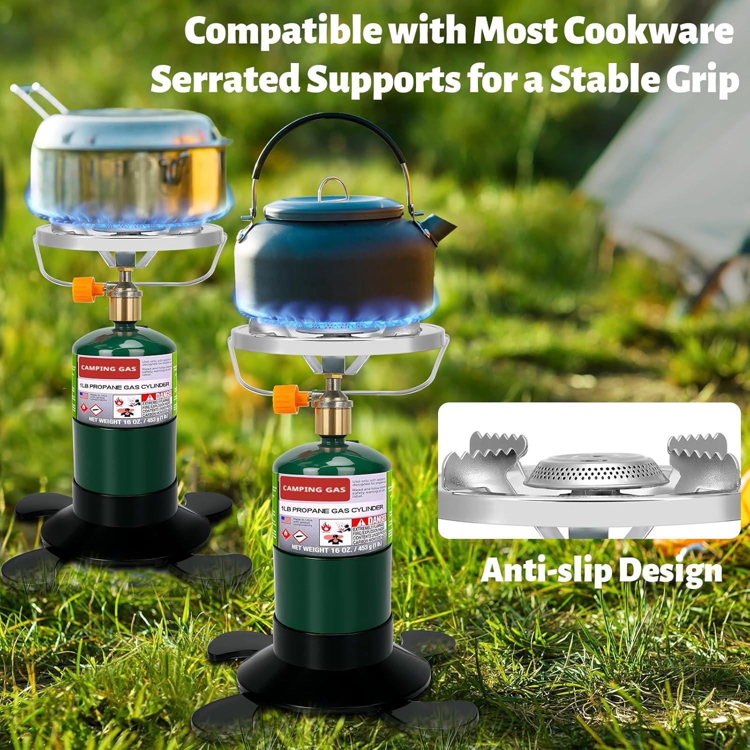 Estufa de Camping de Propano Portátil 1 Quemador Aluminio