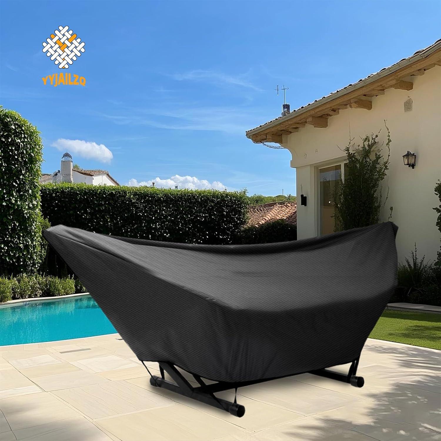 Cubierta de Hamaca Impermeable YYJAILZQ 9-10FT Negra 420D