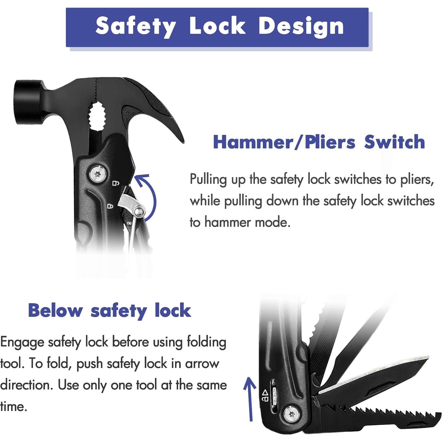 Martillo Multiherramienta 12 en 1 MeeGaier con Caja de Regalo