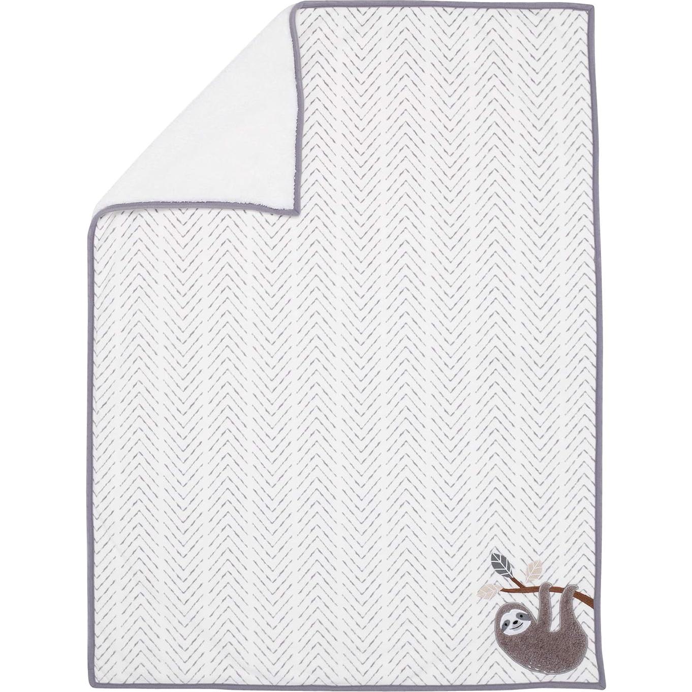 Manta de bebé Lambs & Ivy Chevron Gris 76x102 cm