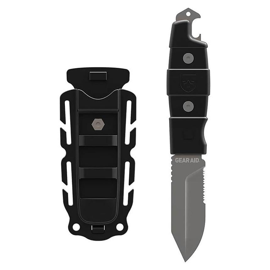 Cuchillo de Aventura Gear Aid Bury 7.62 cm con Funda Rápida
