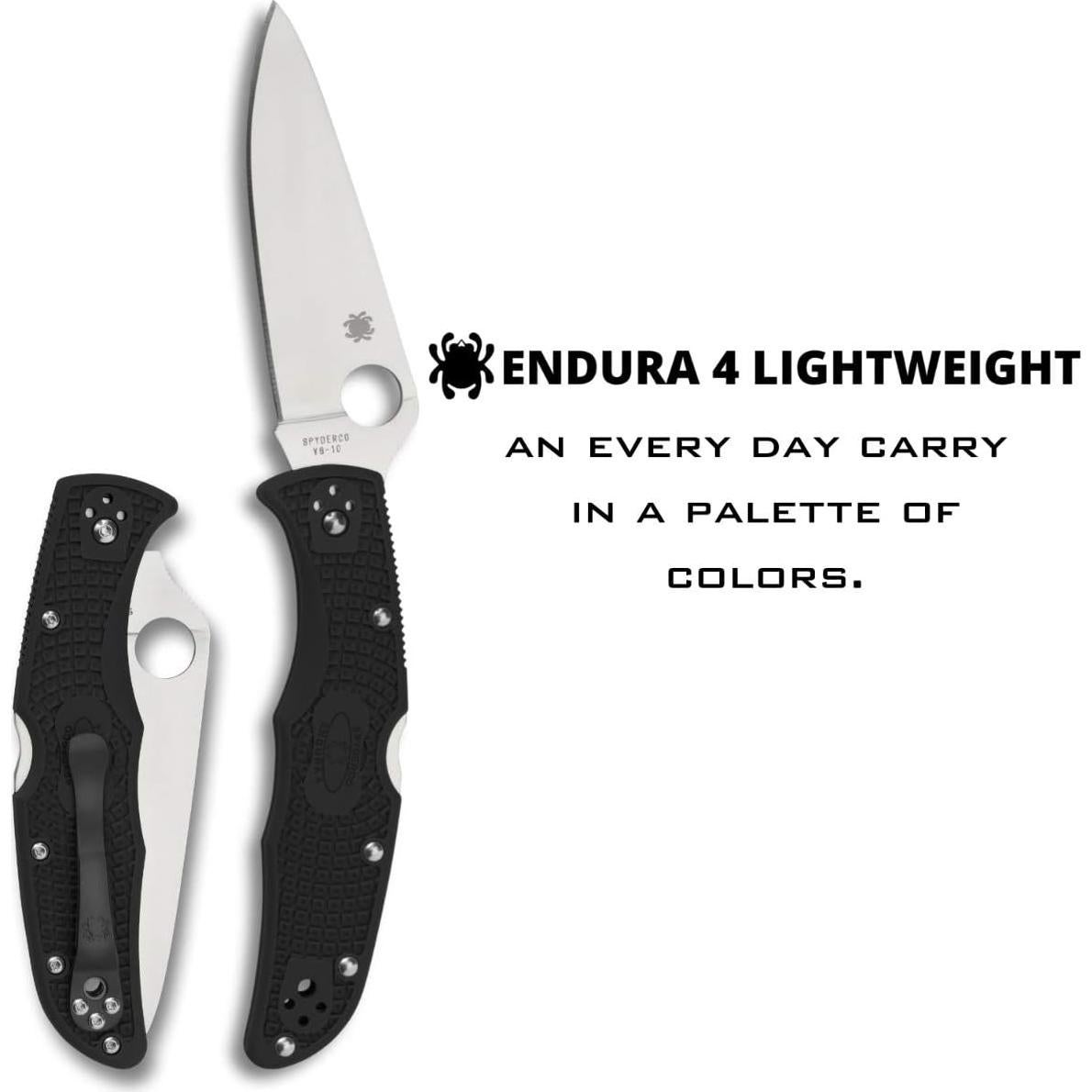 Cuchillo Plegable Spyderco Endura 4 Lightweight 9.65 cm Negro